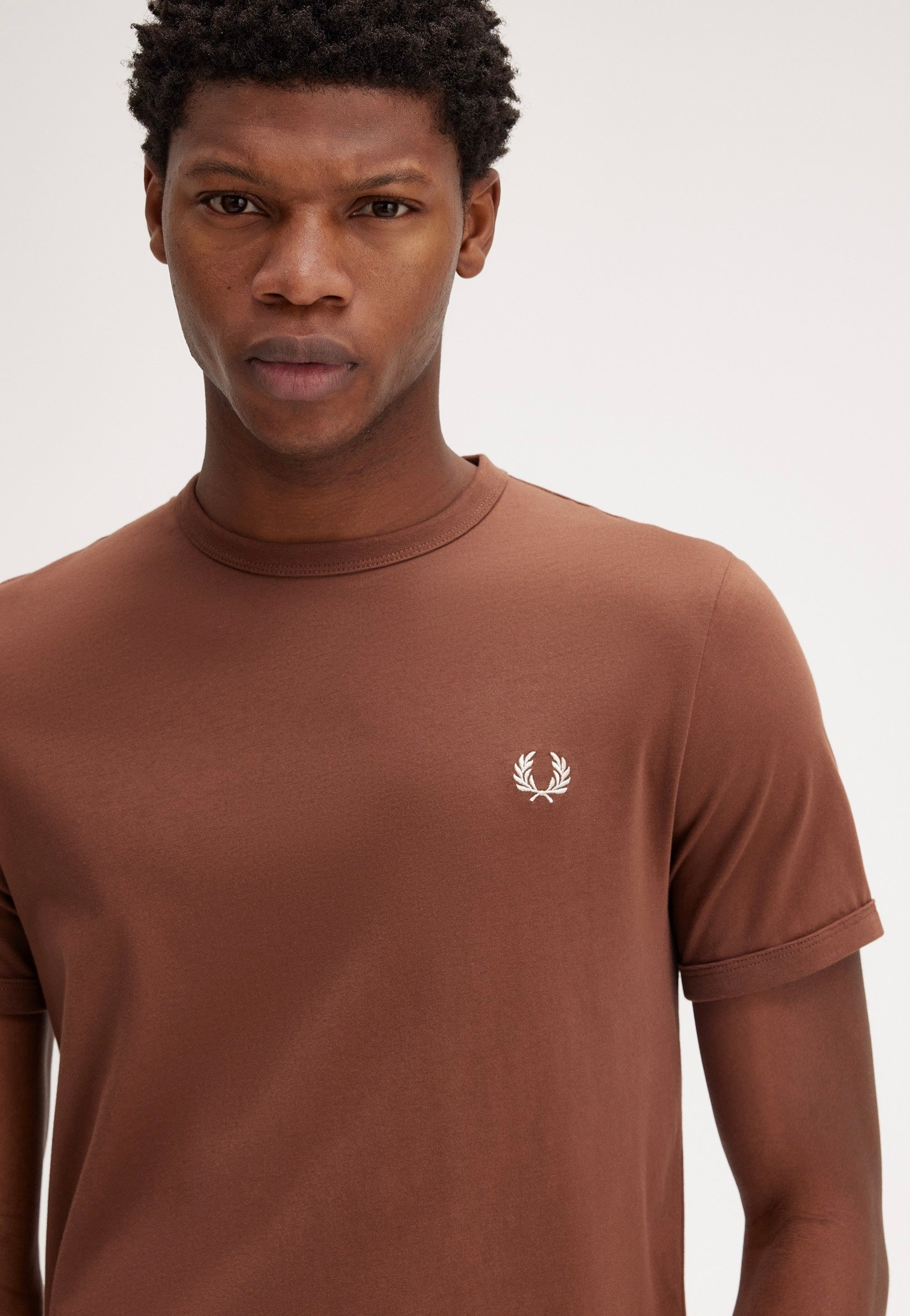 Fred Perry - Ringer Whisky Brown - T-Shirt | Men-Image