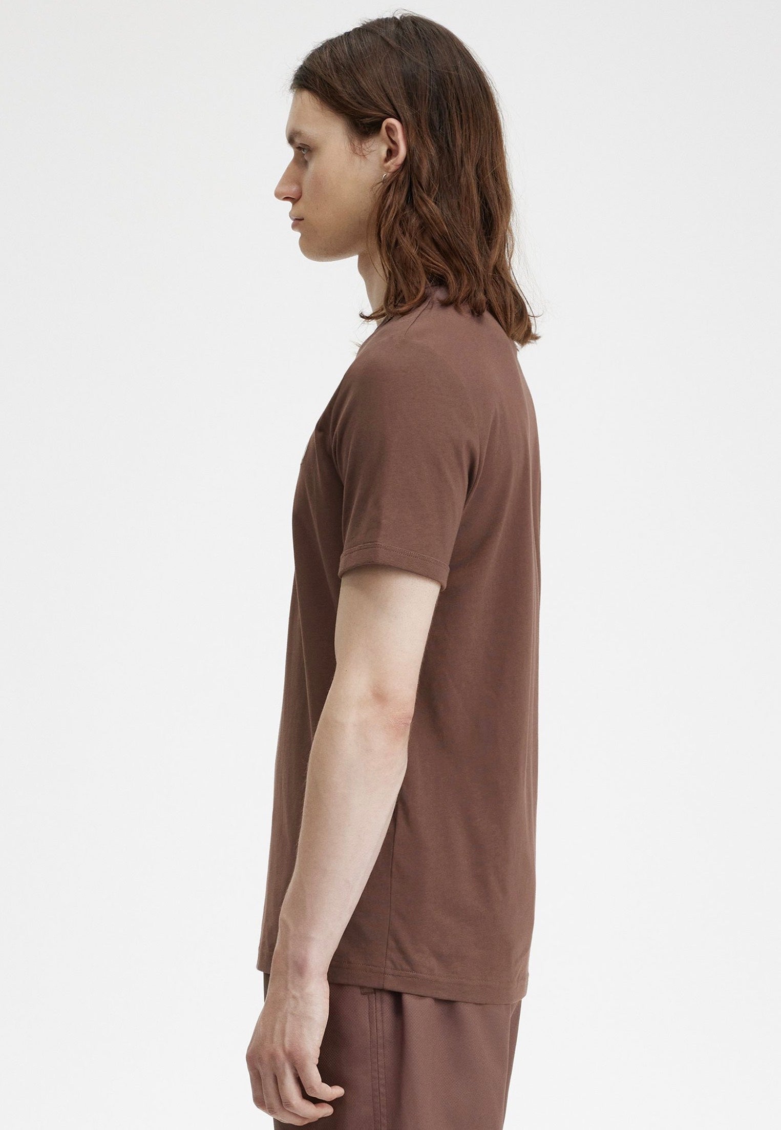 Fred Perry - Ringer Road Brick/Warm Grey - T-Shirt | Men-Image