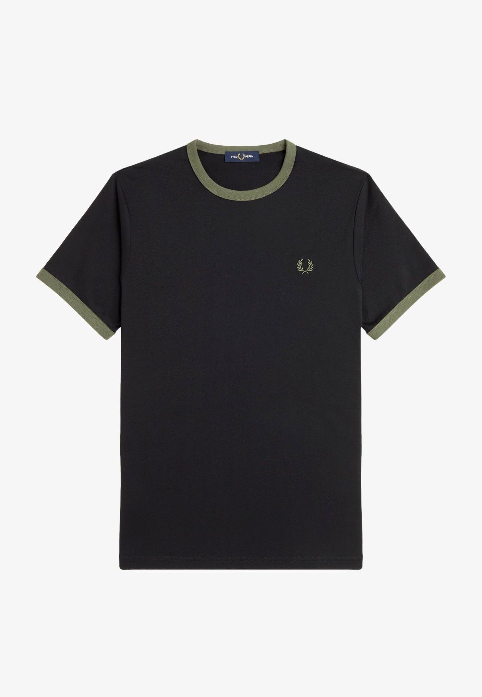 Fred Perry - Ringer Black/Lr Wgre - T-Shirt | Men-Image