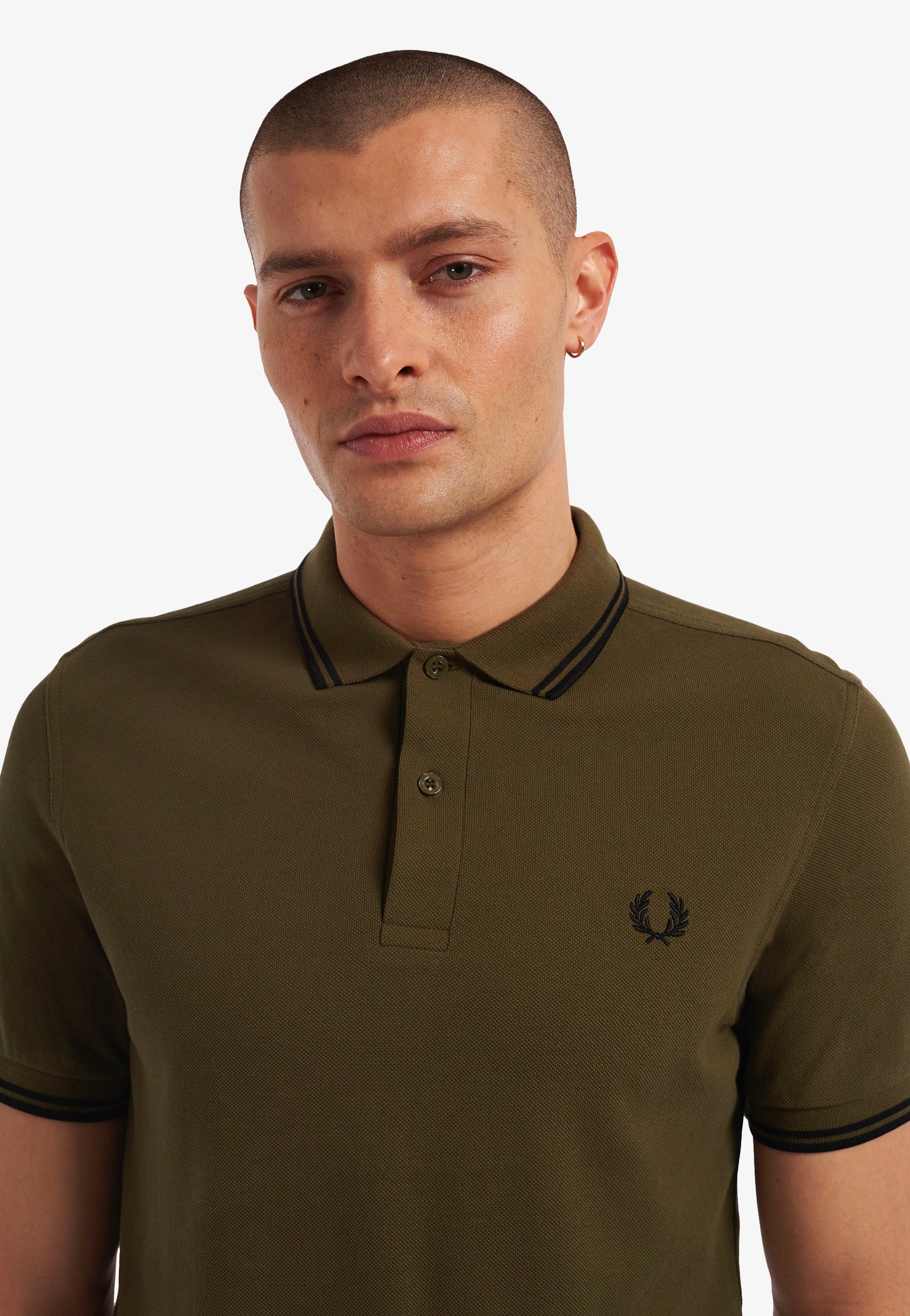 Fred Perry - Twin Tipped Uniform Green/Black - Polo | Men-Image