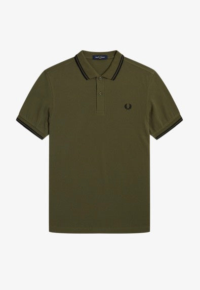 Fred Perry - Twin Tipped Uniform Green/Black - Polo | Men-Image