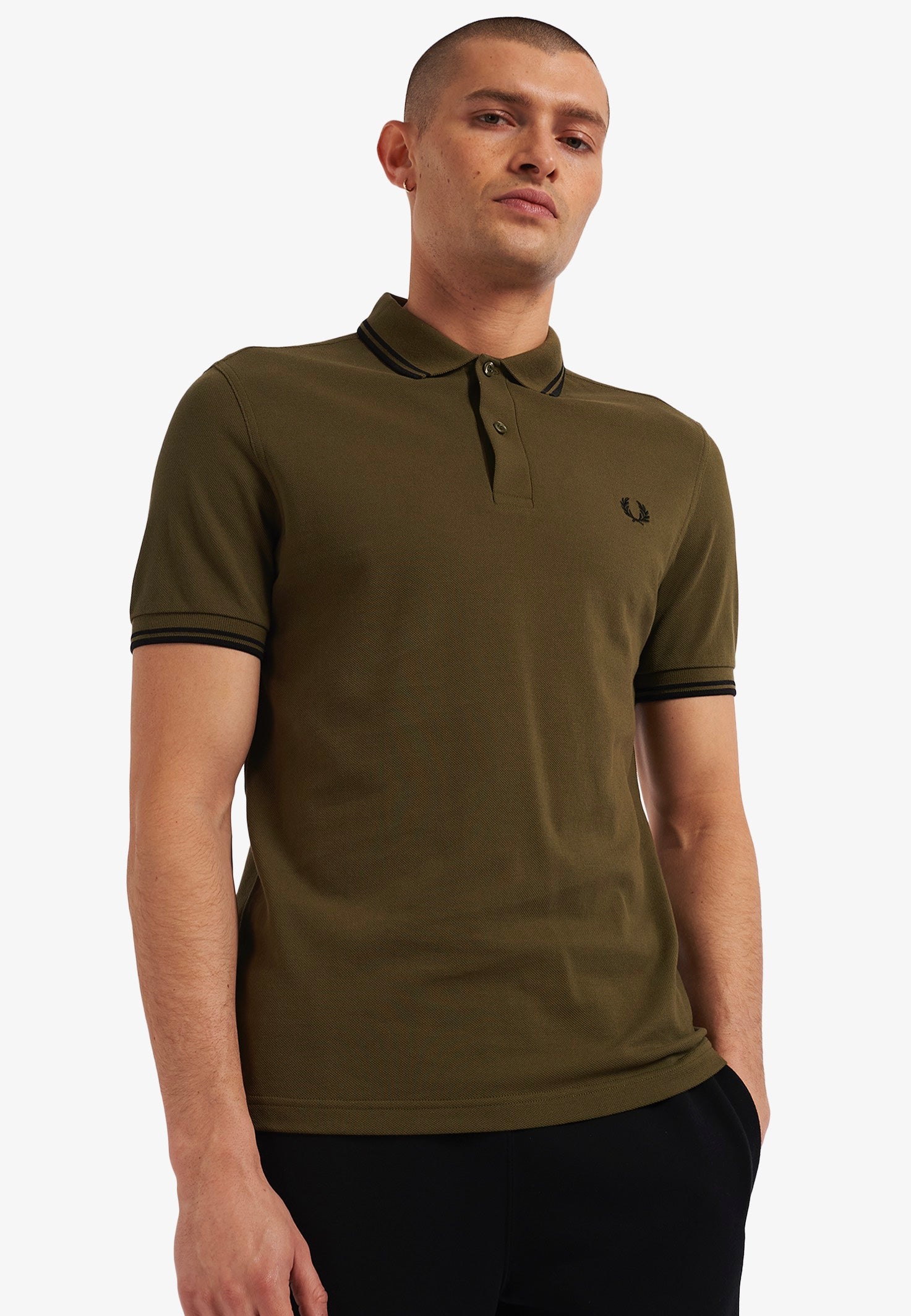 Fred Perry - Twin Tipped Uniform Green/Black - Polo | Men-Image