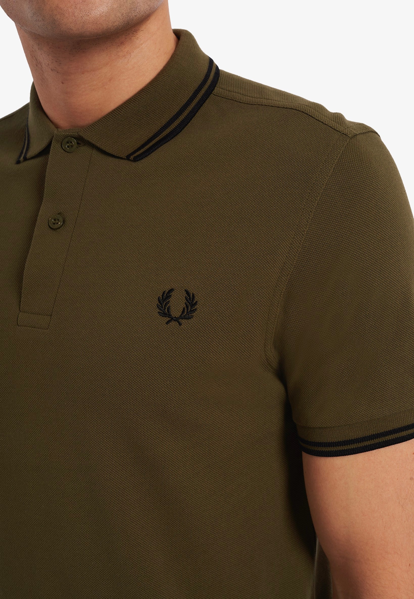 Fred Perry - Twin Tipped Uniform Green/Black - Polo | Men-Image