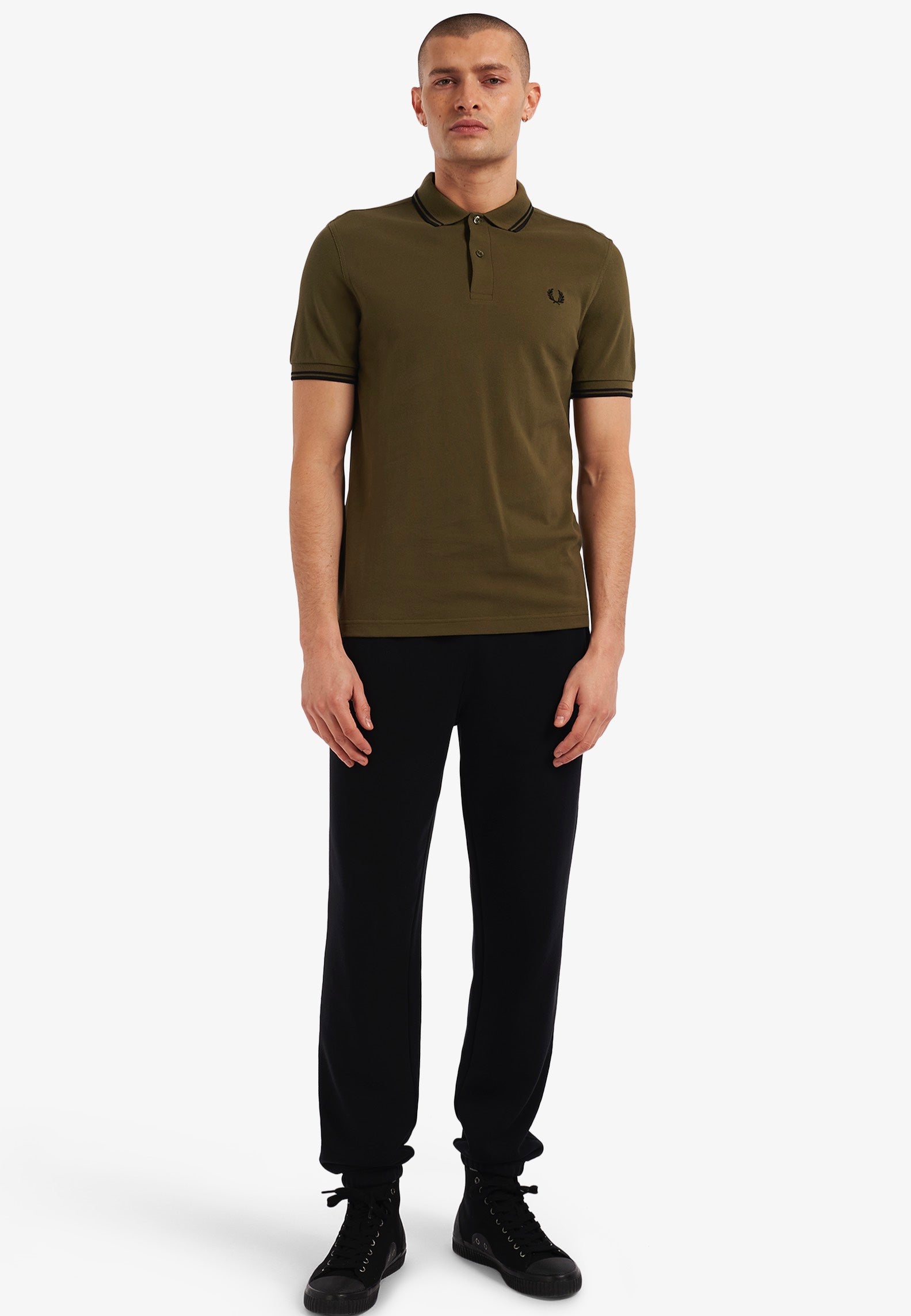 Fred Perry - Twin Tipped Uniform Green/Black - Polo | Men-Image