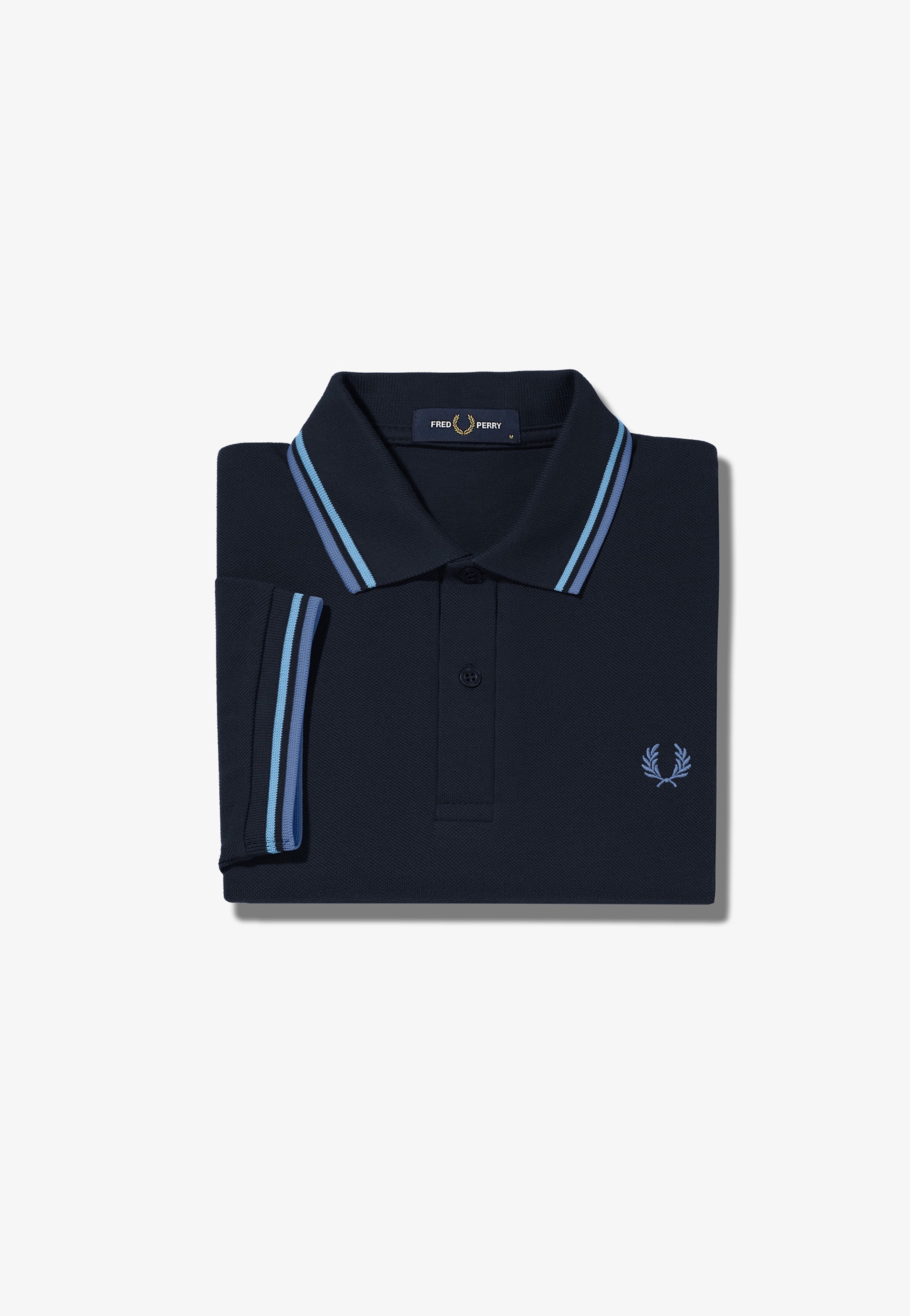 Fred Perry - Twin Tipped Navy/Soft Blue/Twilight - Polo | Men-Image