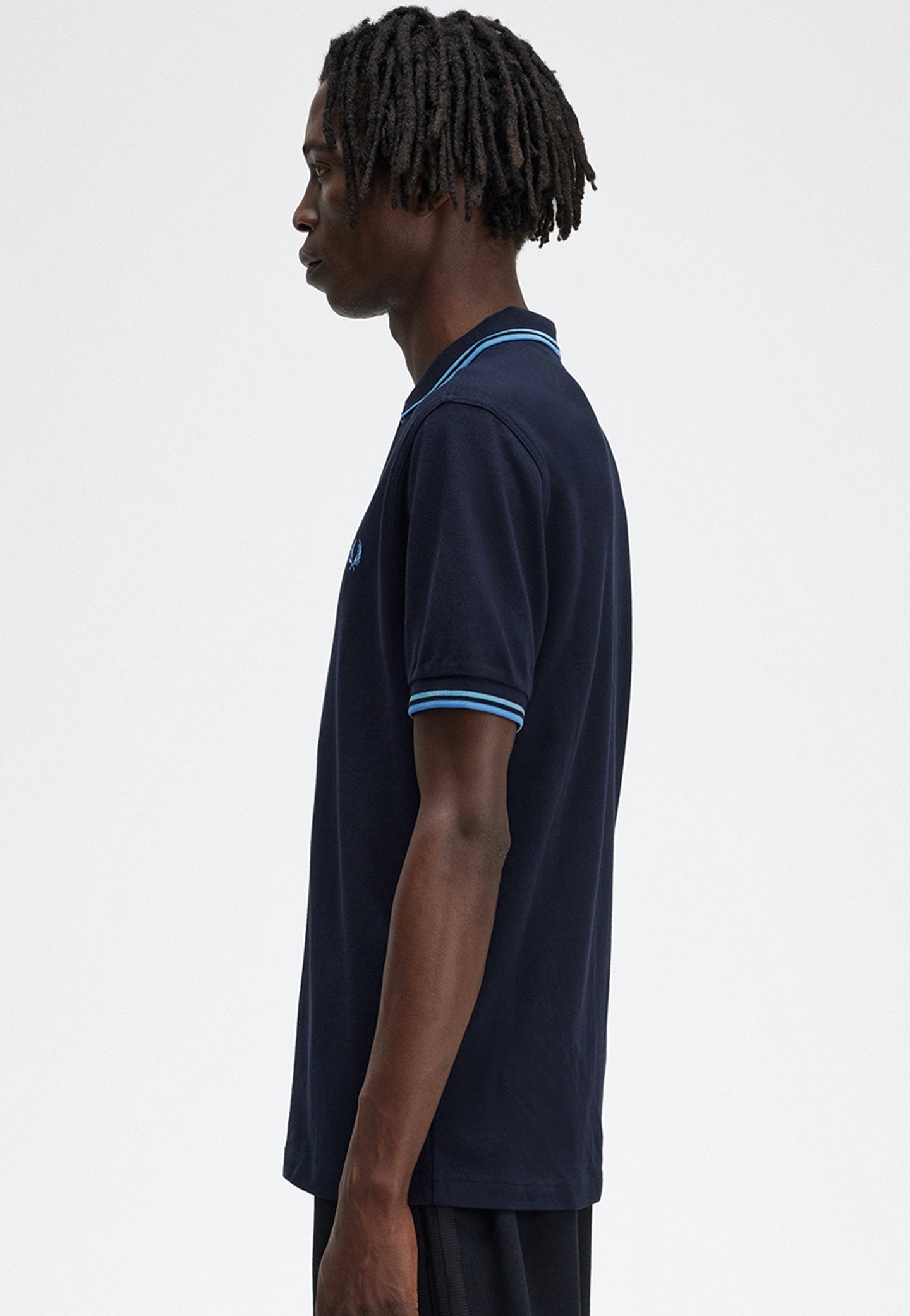 Fred Perry - Twin Tipped Navy/Soft Blue/Twilight - Polo | Men-Image