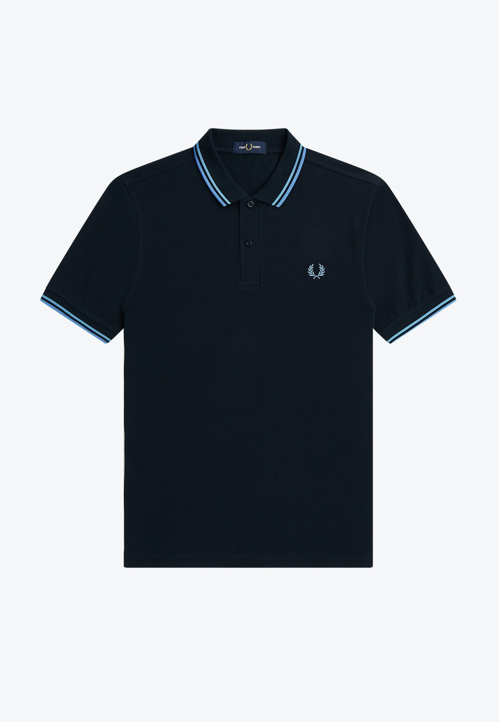 Fred Perry - Twin Tipped Navy/Soft Blue/Twilight - Polo | Men-Image