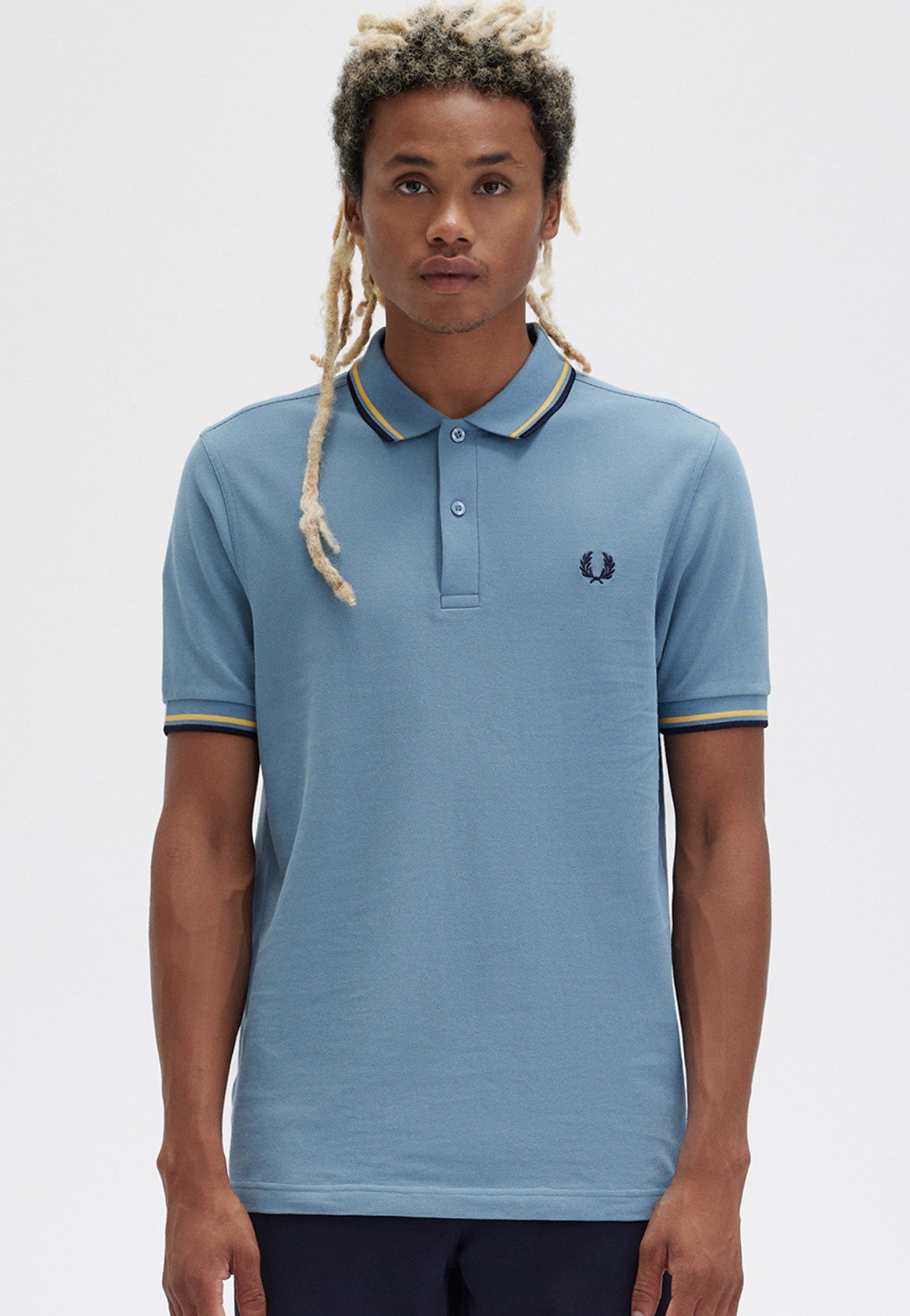 Fred Perry - Twin Tipped Ablue/Ghour/Navy - Polo | Men-Image