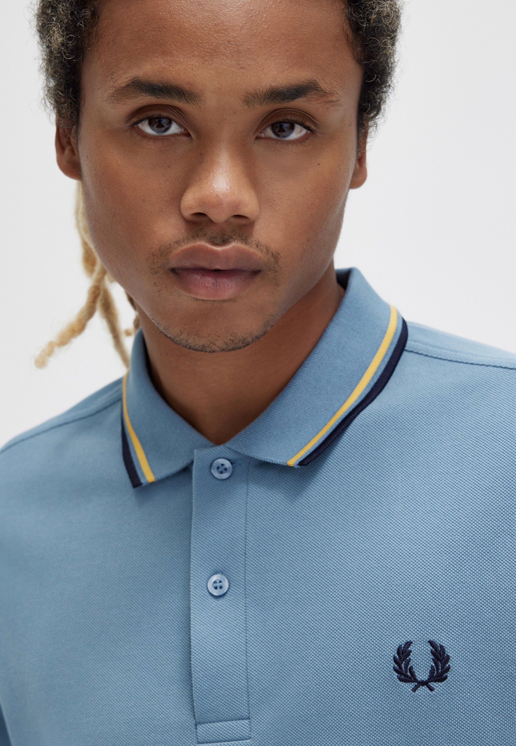 Fred Perry - Twin Tipped Ablue/Ghour/Navy - Polo | Men-Image