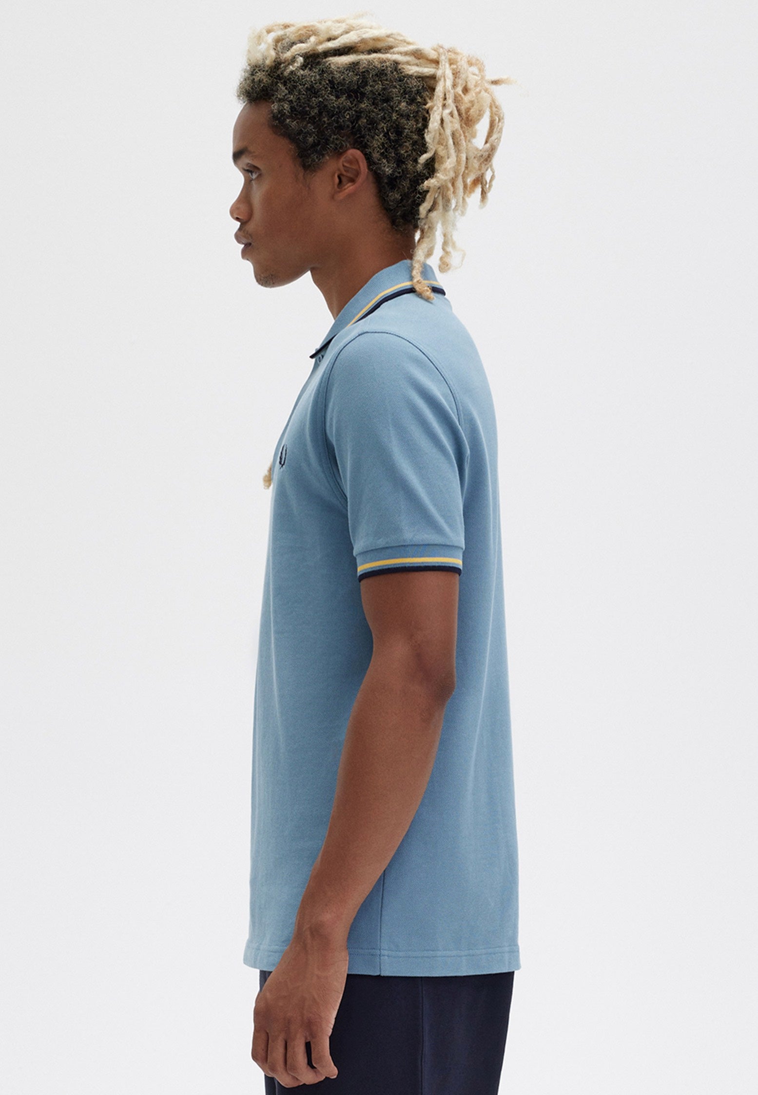 Fred Perry - Twin Tipped Ablue/Ghour/Navy - Polo | Men-Image