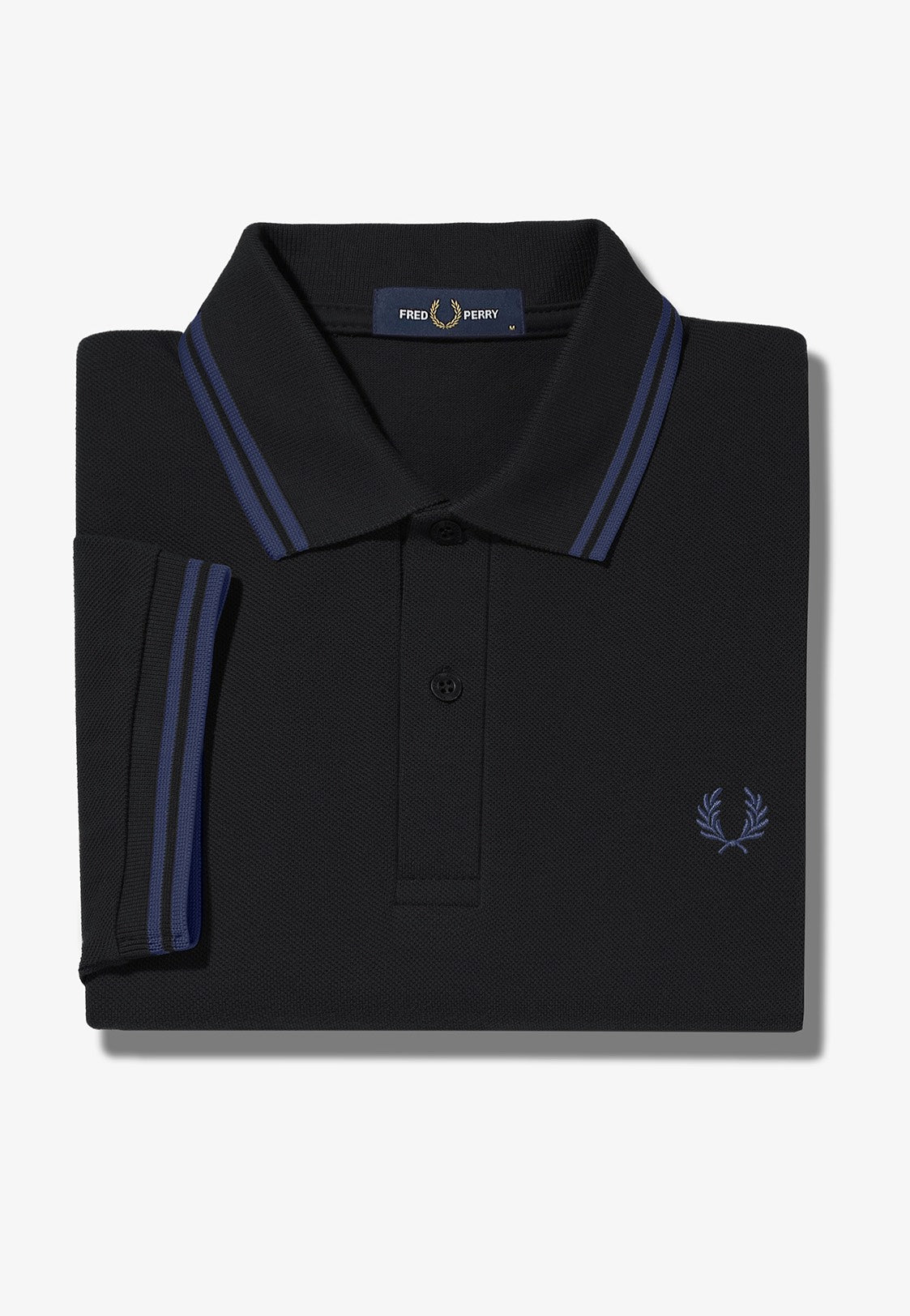 Fred Perry - Twin Tipped Black/French Navy - Polo | Men-Image