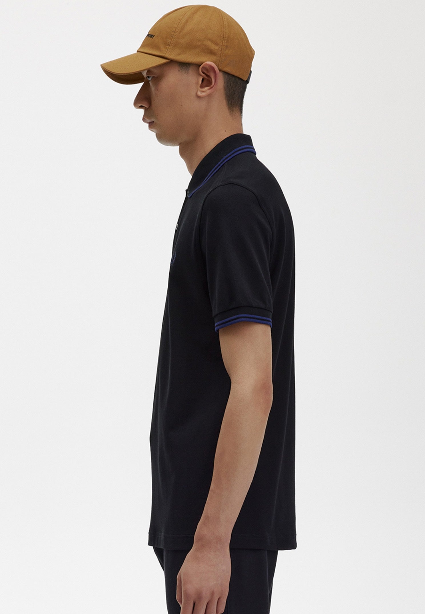 Fred Perry - Twin Tipped Black/French Navy - Polo | Men-Image