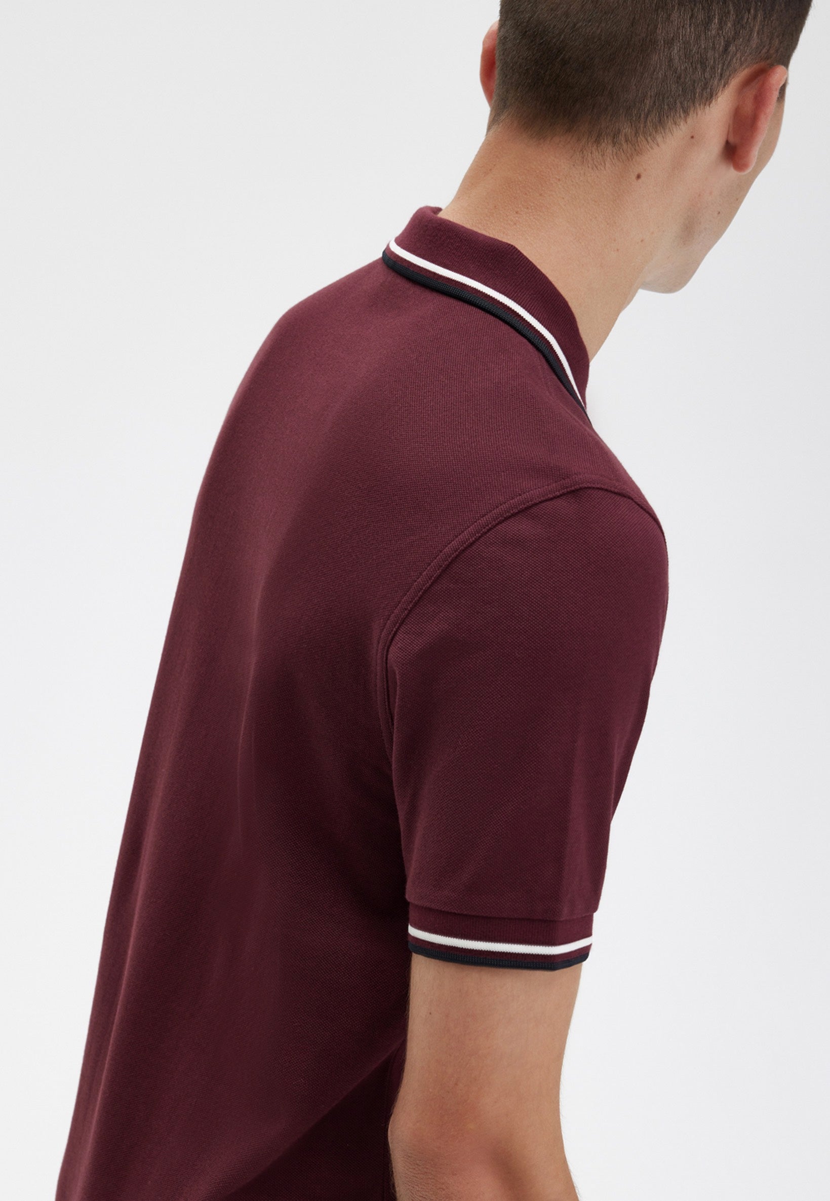 Fred Perry - Twin Tipped Oxblood/Ecru/Black - Polo | Men-Image