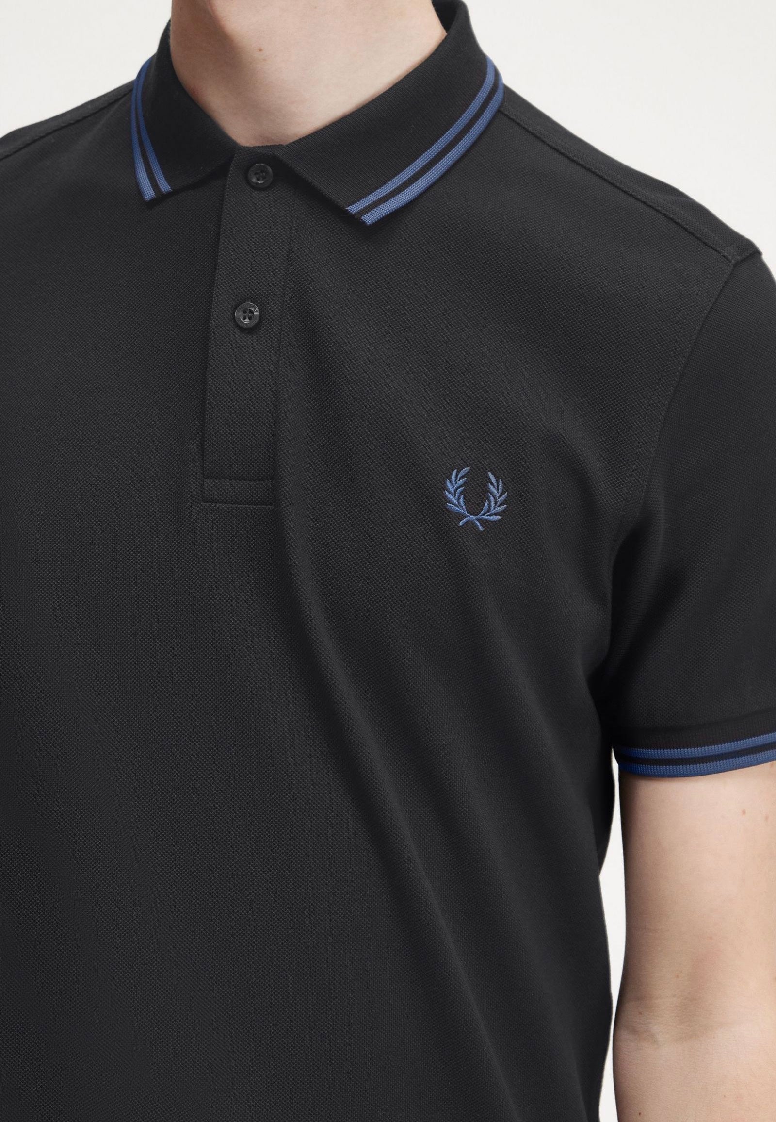 Fred Perry - Twin Tipped Black/Midnight Blue - Polo | Men-Image