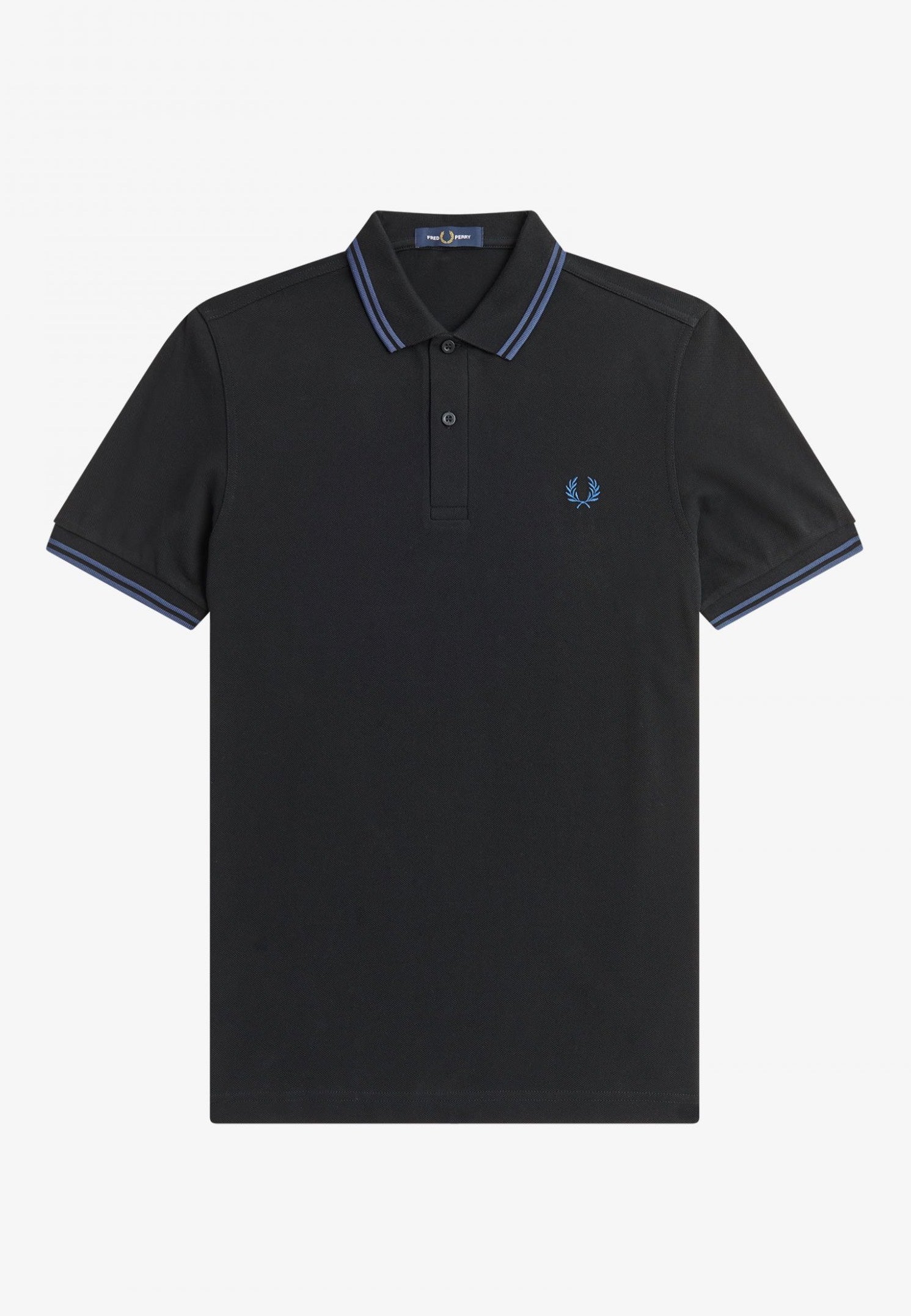 Fred Perry - Twin Tipped Black/Midnight Blue - Polo | Men-Image