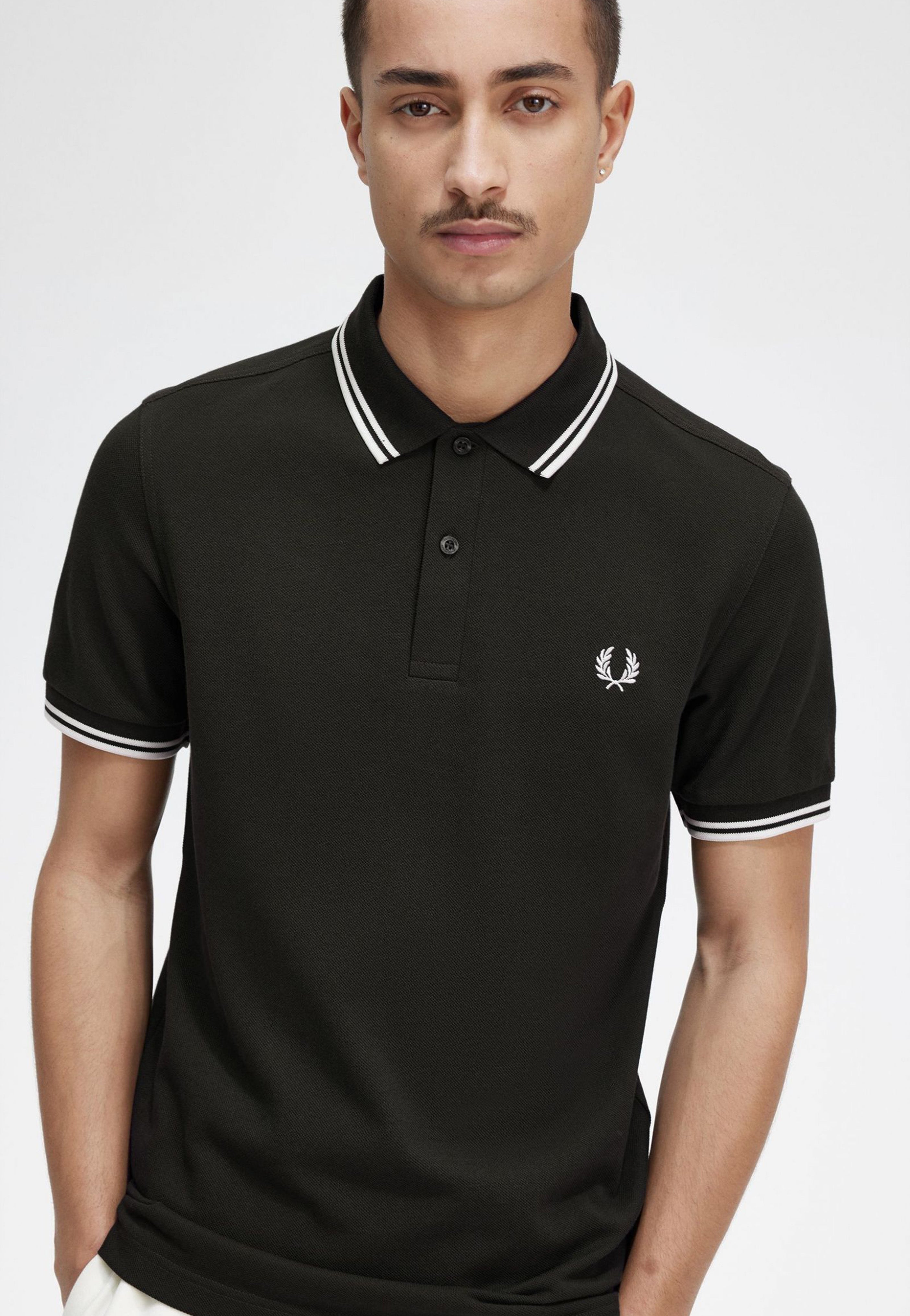 Fred Perry - Twin Tipped Night Green/Snow White - Polo | Men-Image