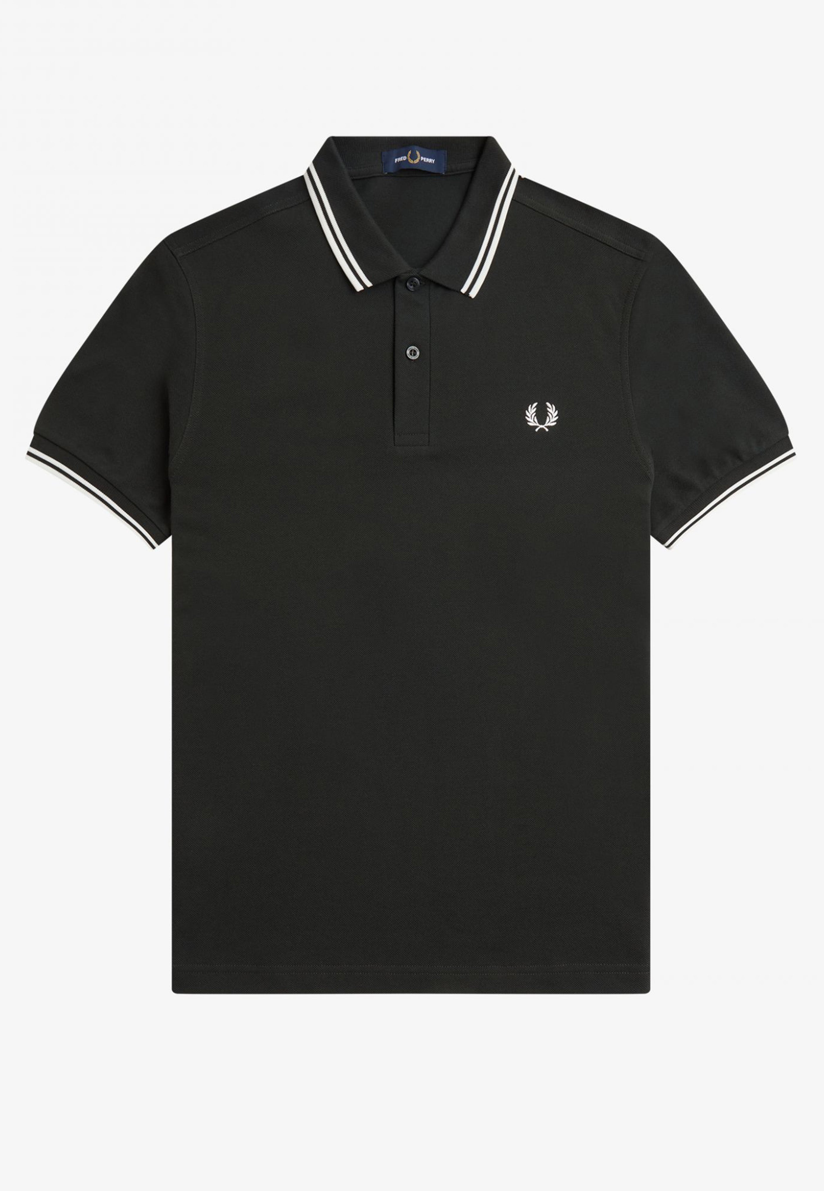 Fred Perry - Twin Tipped Night Green/Snow White - Polo | Men-Image