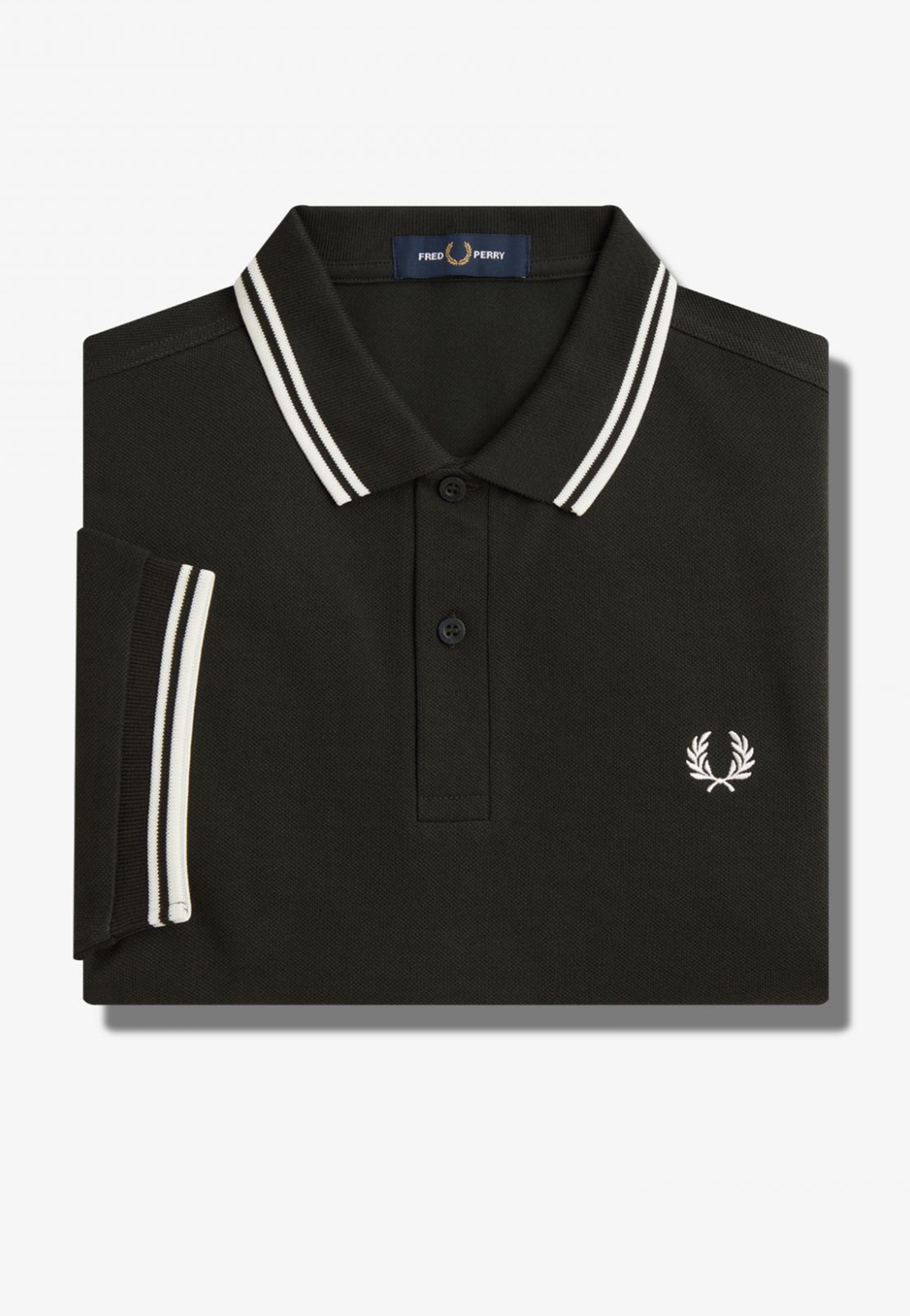 Fred Perry - Twin Tipped Night Green/Snow White - Polo | Men-Image