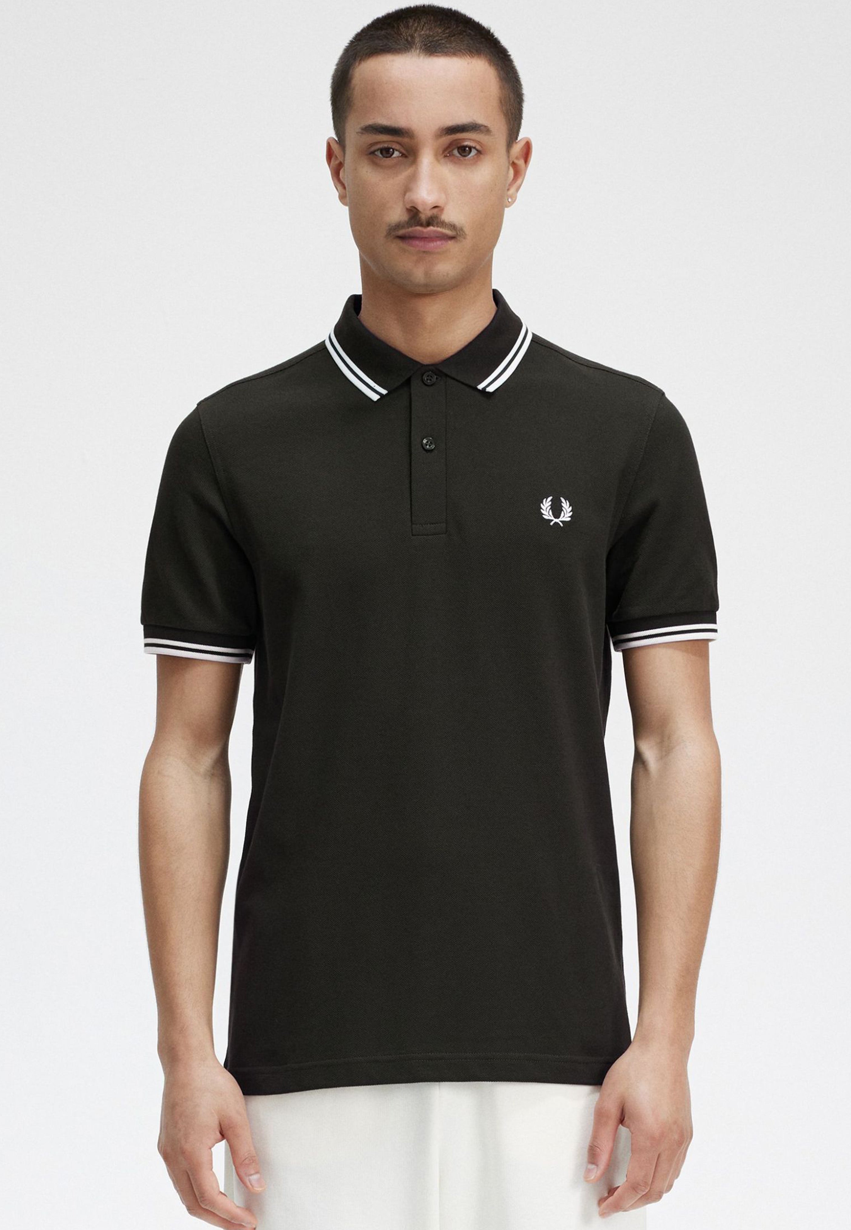 Fred Perry - Twin Tipped Night Green/Snow White - Polo | Men-Image