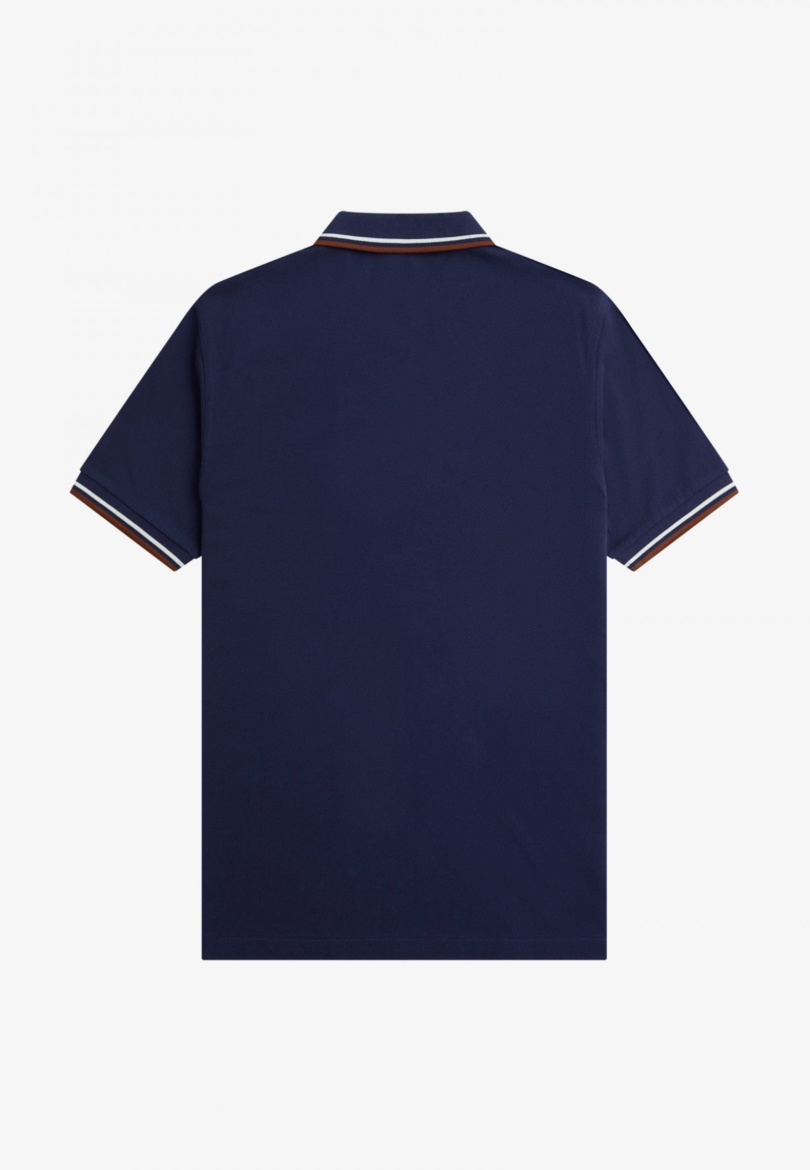 Fred Perry - Twin Tipped French Navy/Ecru/Whisky Brown - Polo | Men-Image