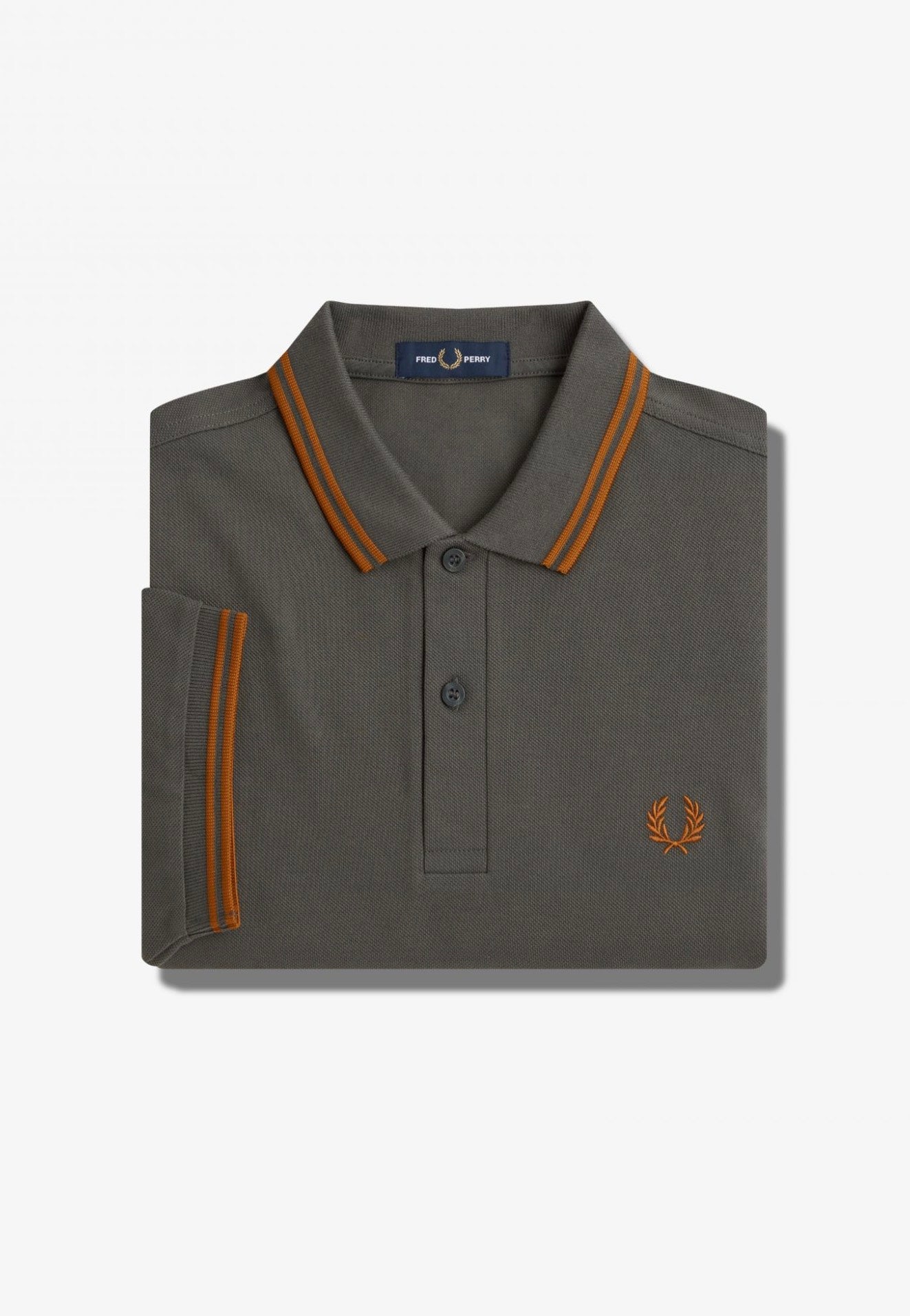 Fred Perry - Twin Tipped Field Green/Nut Flake/Nut Flake - Polo | Men-Image