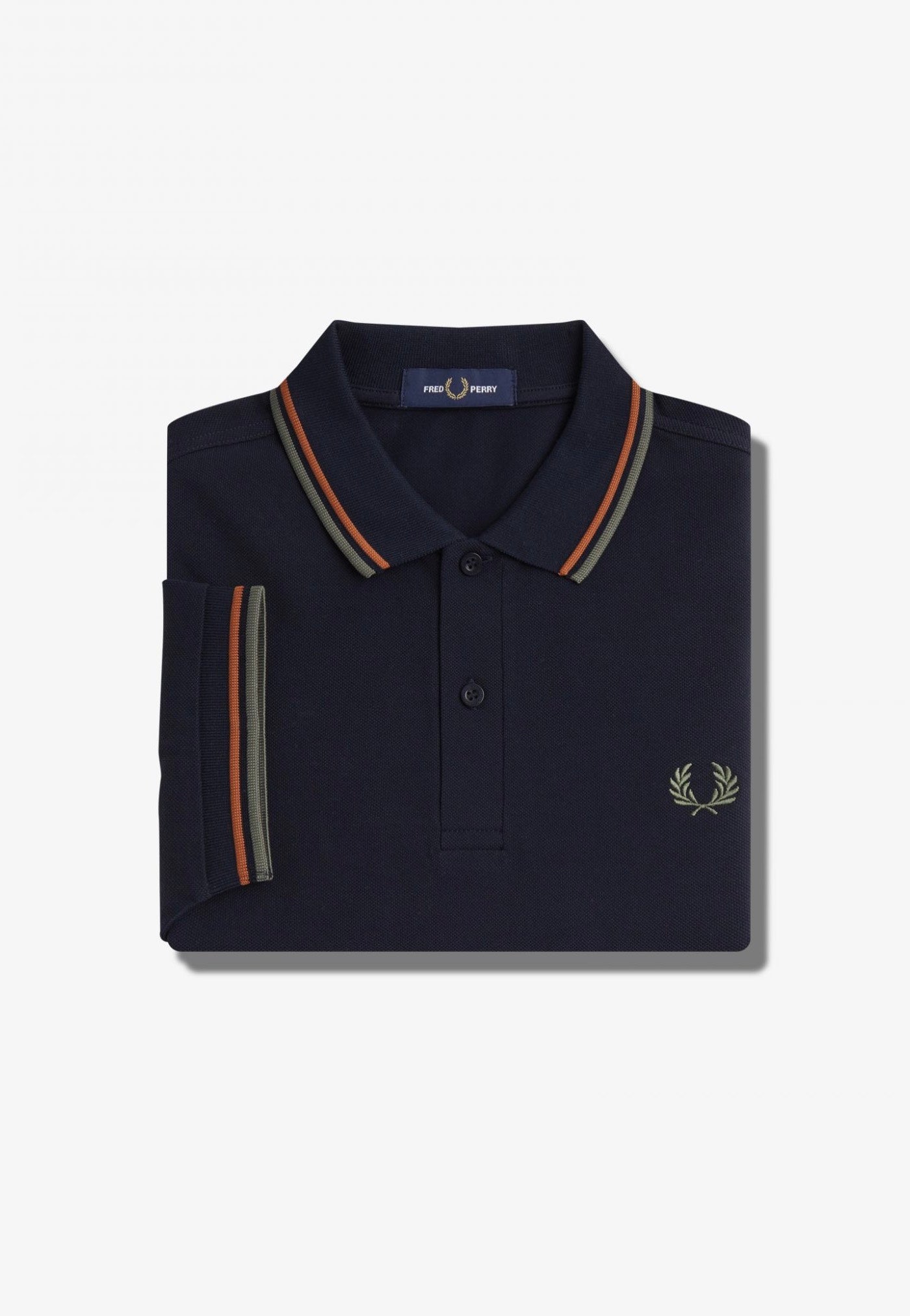 Fred Perry - Twin Tipped Navy/Nut Flake/Field Green - Polo | Men-Image