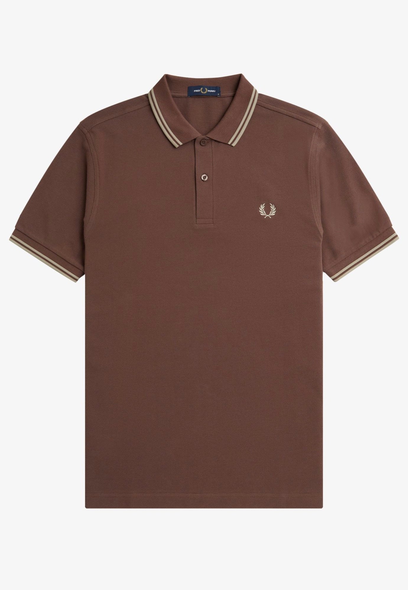 Fred Perry - Twin Tipped Road Brick/Warm Grey - Polo | Men-Image