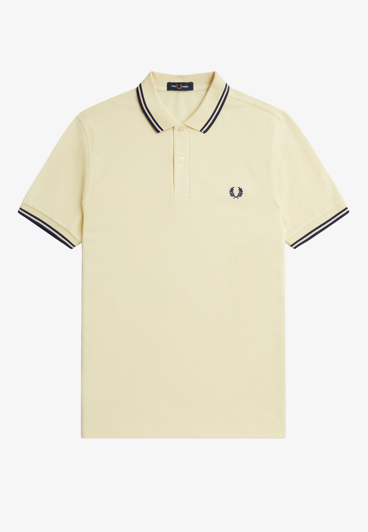 Fred Perry - Twin Tipped Ice Cream/French Navy - Polo | Men-Image