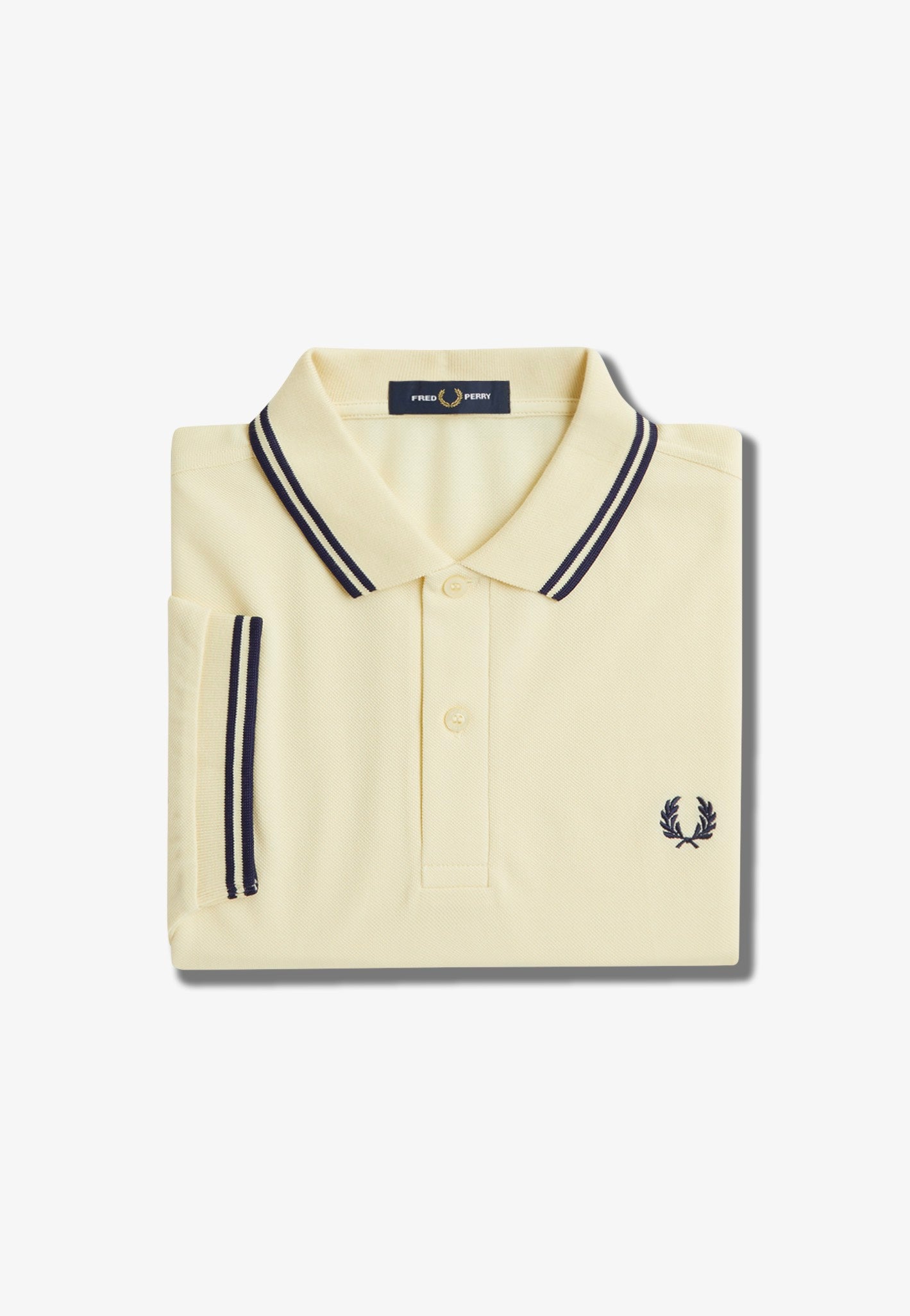 Fred Perry - Twin Tipped Ice Cream/French Navy - Polo | Men-Image