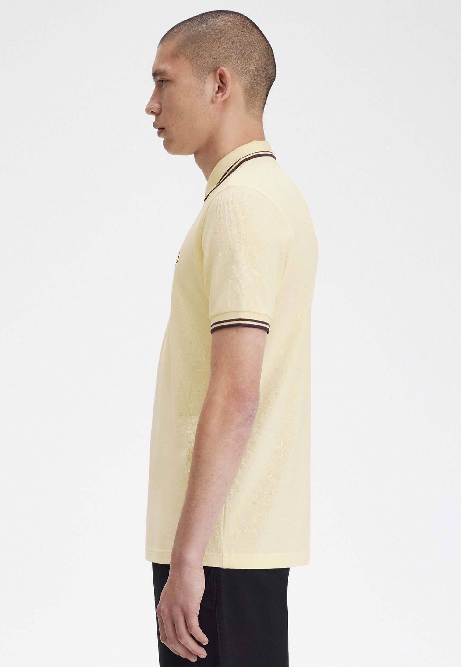 Fred Perry - Twin Tipped Ice Cream/French Navy - Polo | Men-Image