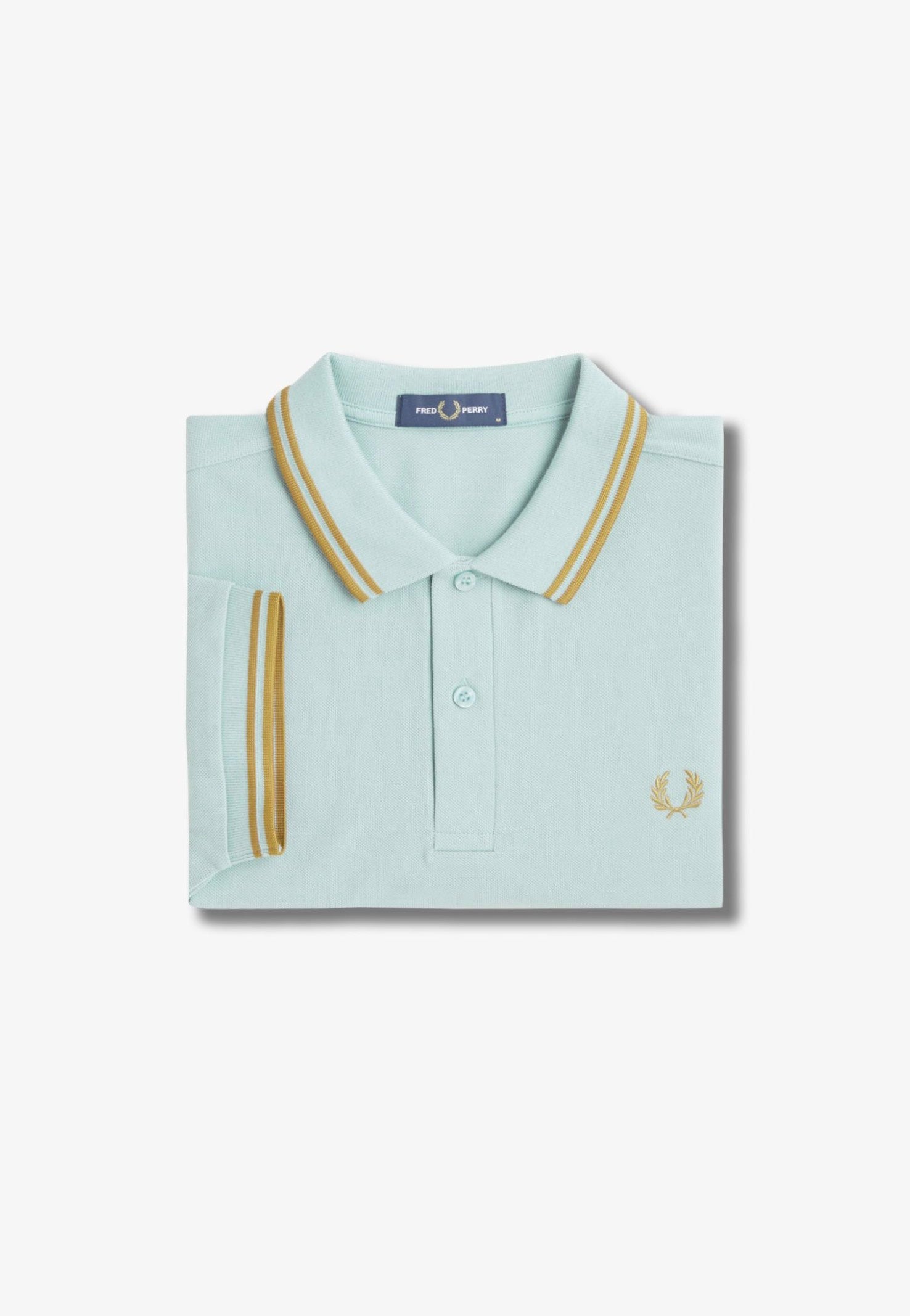 Fred Perry - Twin Tipped Silver Blue/Dark Caramel - Polo | Men-Image