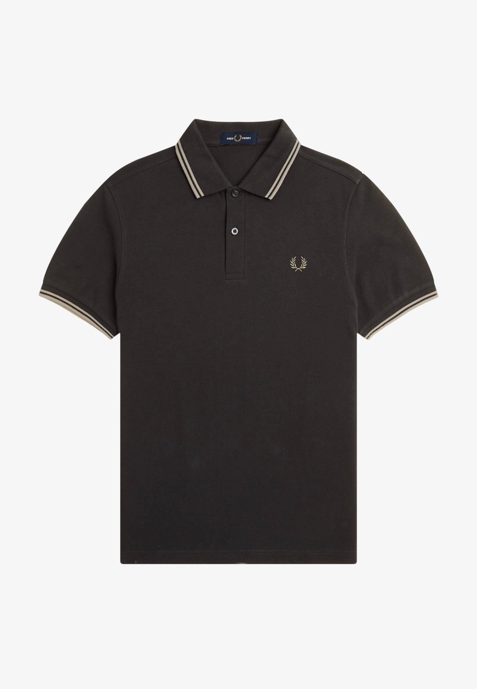 Fred Perry - Twin Tipped Anchor Grey/Oatmeal - Polo | Men-Image