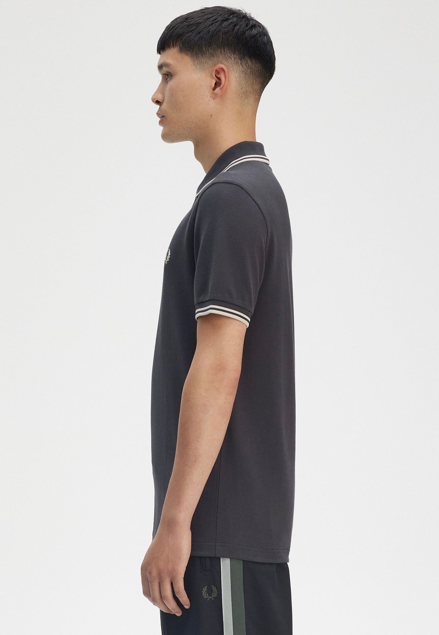 Fred Perry - Twin Tipped Anchor Grey/Oatmeal - Polo | Men-Image