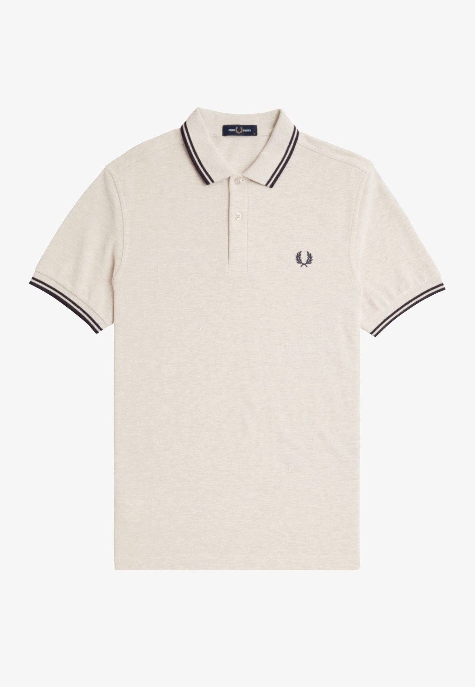 Fred Perry - Twin Tipped Porridge Marl/Anchor Grey/Anchor Grey - Polo | Men-Image