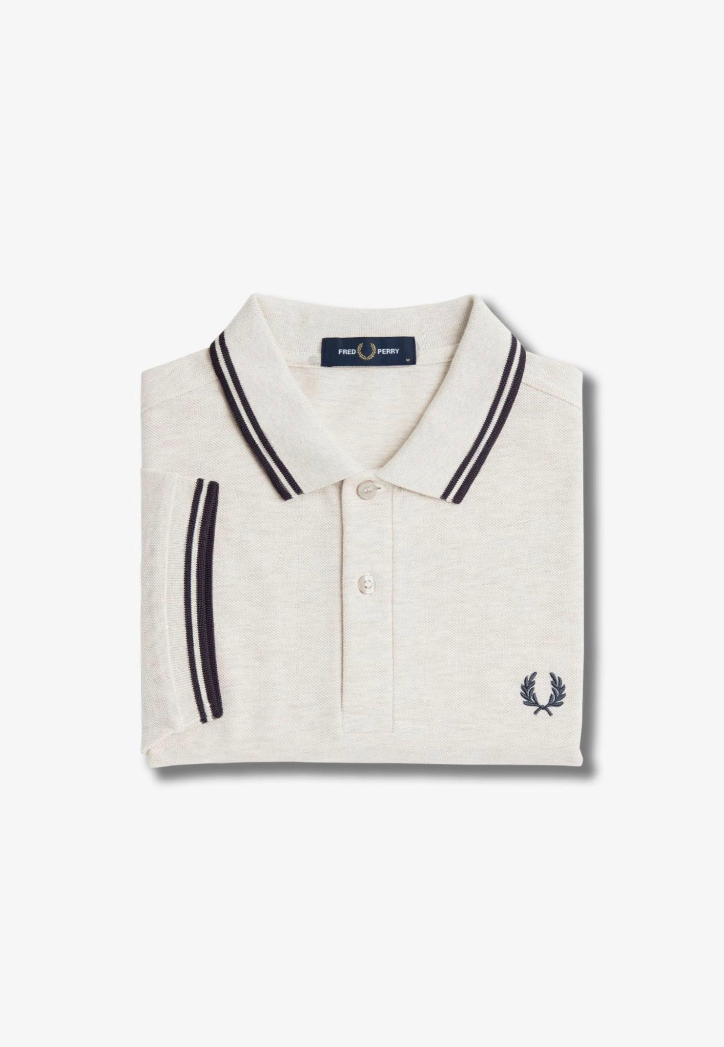 Fred Perry - Twin Tipped Porridge Marl/Anchor Grey/Anchor Grey - Polo | Men-Image