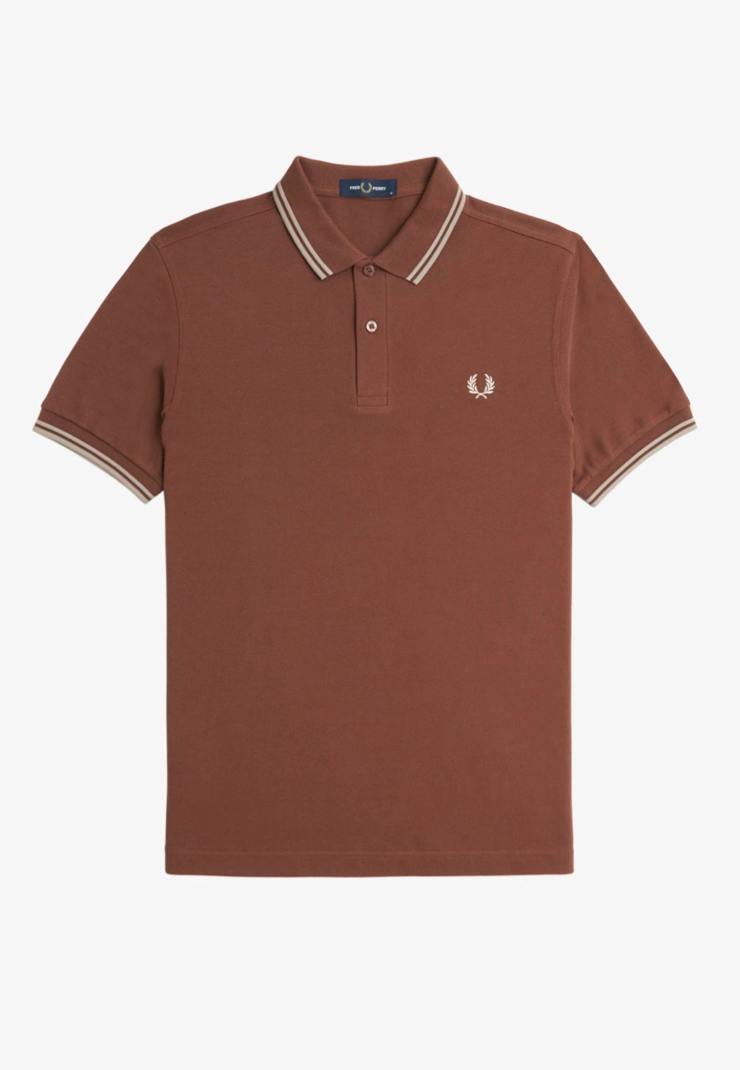 Fred Perry - Twin Tipped Whisky Brown/Porridge Marl/Porridge Marl - Polo | Men-Image