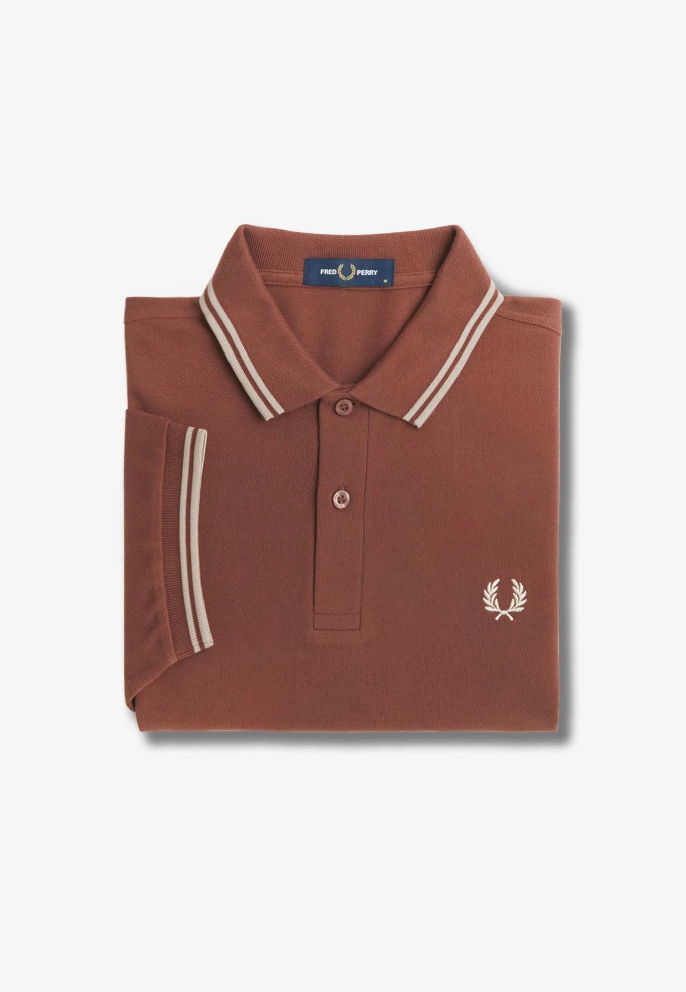 Fred Perry - Twin Tipped Whisky Brown/Porridge Marl/Porridge Marl - Polo | Men-Image