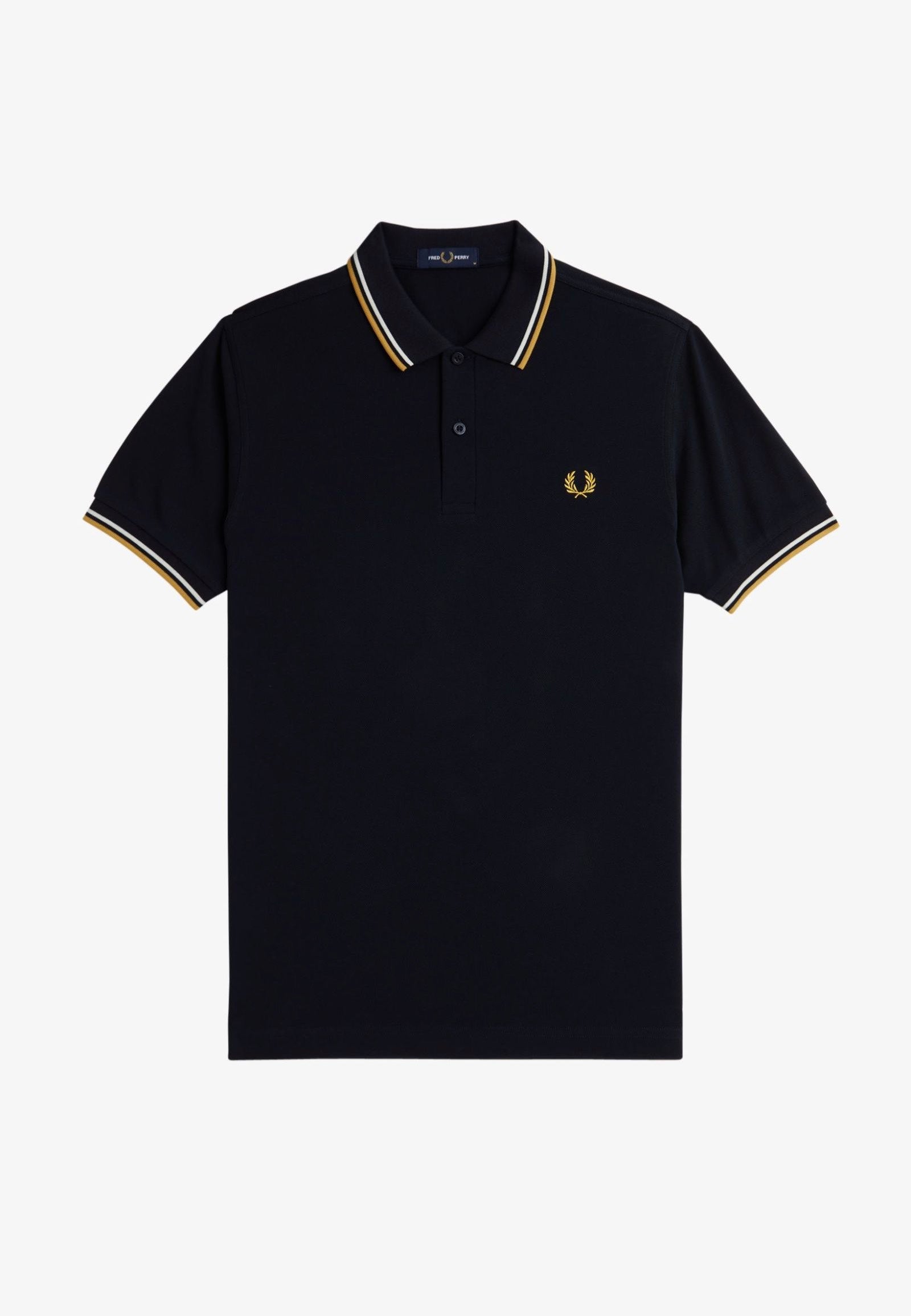 Fred Perry - Twin Tipped Navy/Ecru/Honeycomb - Polo | Men-Image