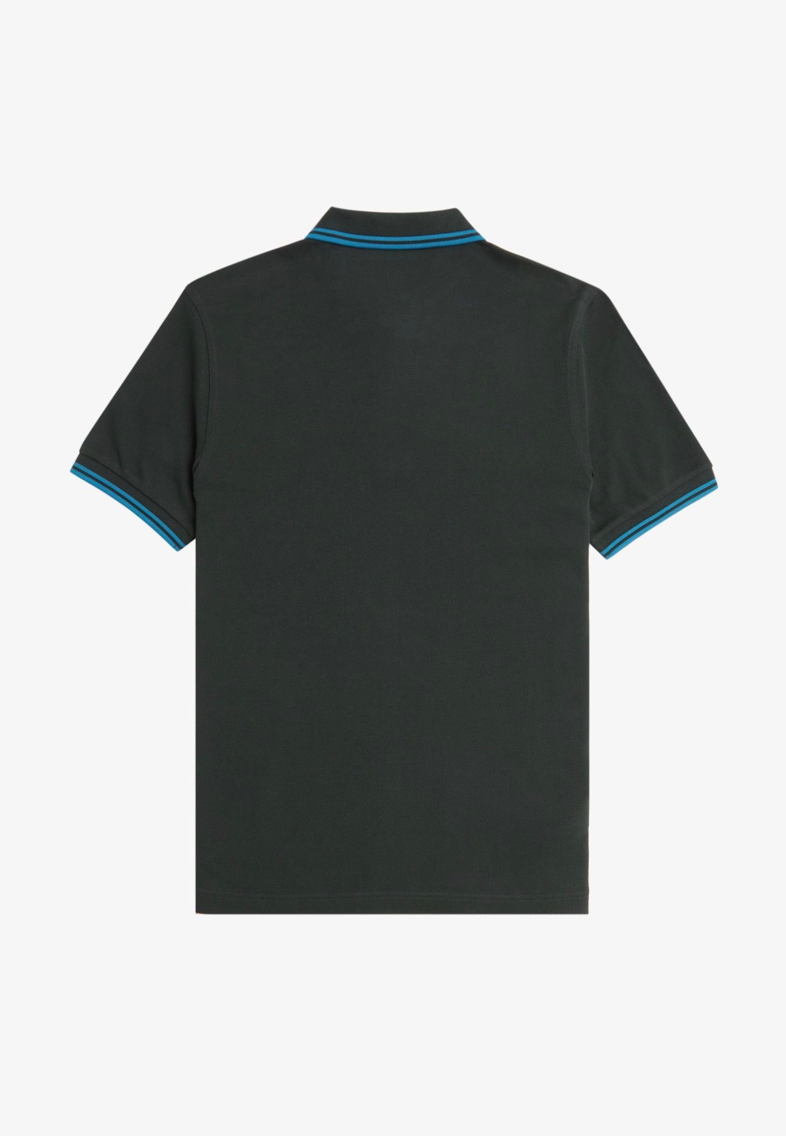 Fred Perry - Twin Tipped Night Green/Runaway Bay Ocean/Runaway Bay Ocean - Polo | Men-Image