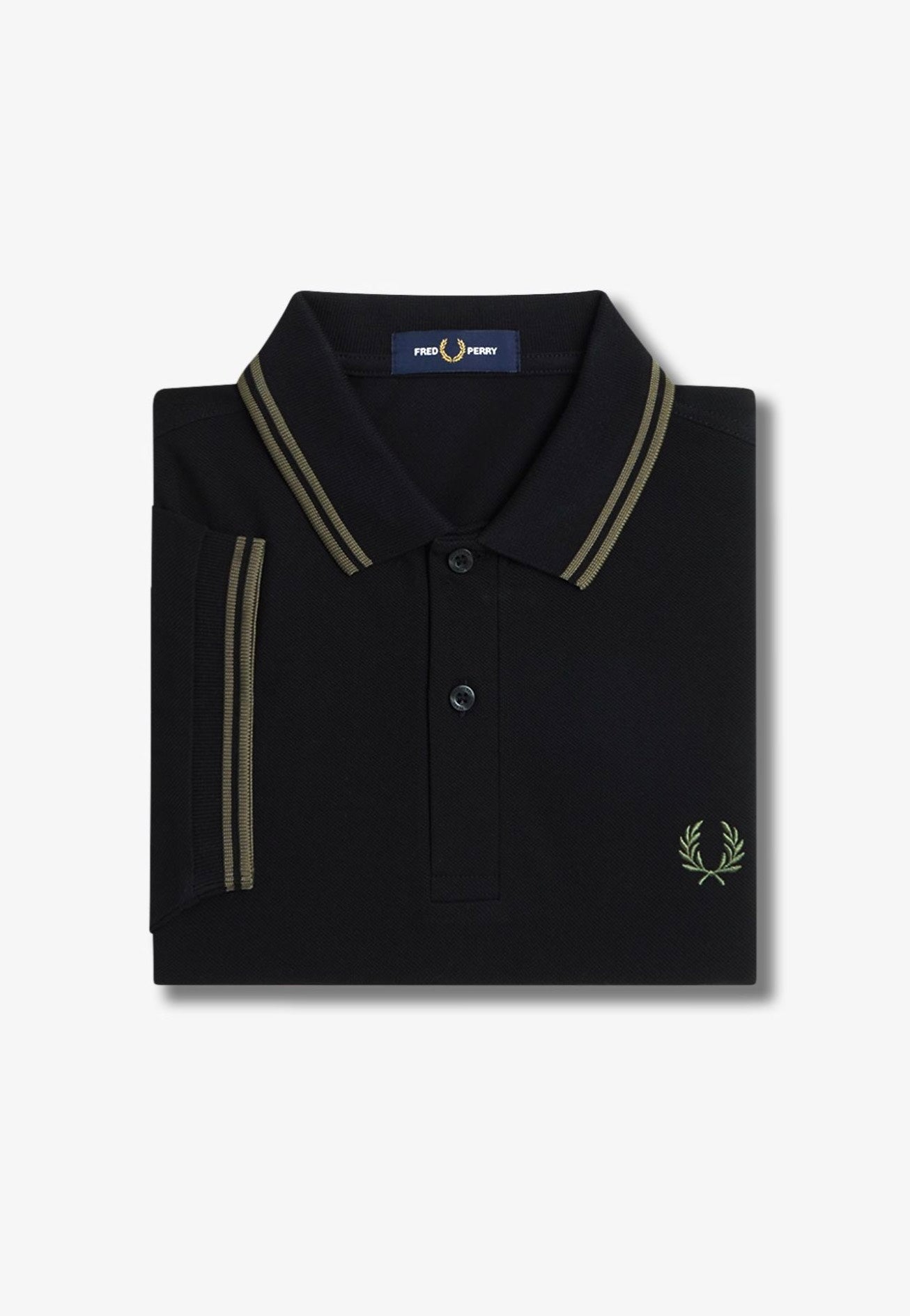 Fred Perry - The Twin Tipped Black/Lr Wgre - Polo | Men-Image