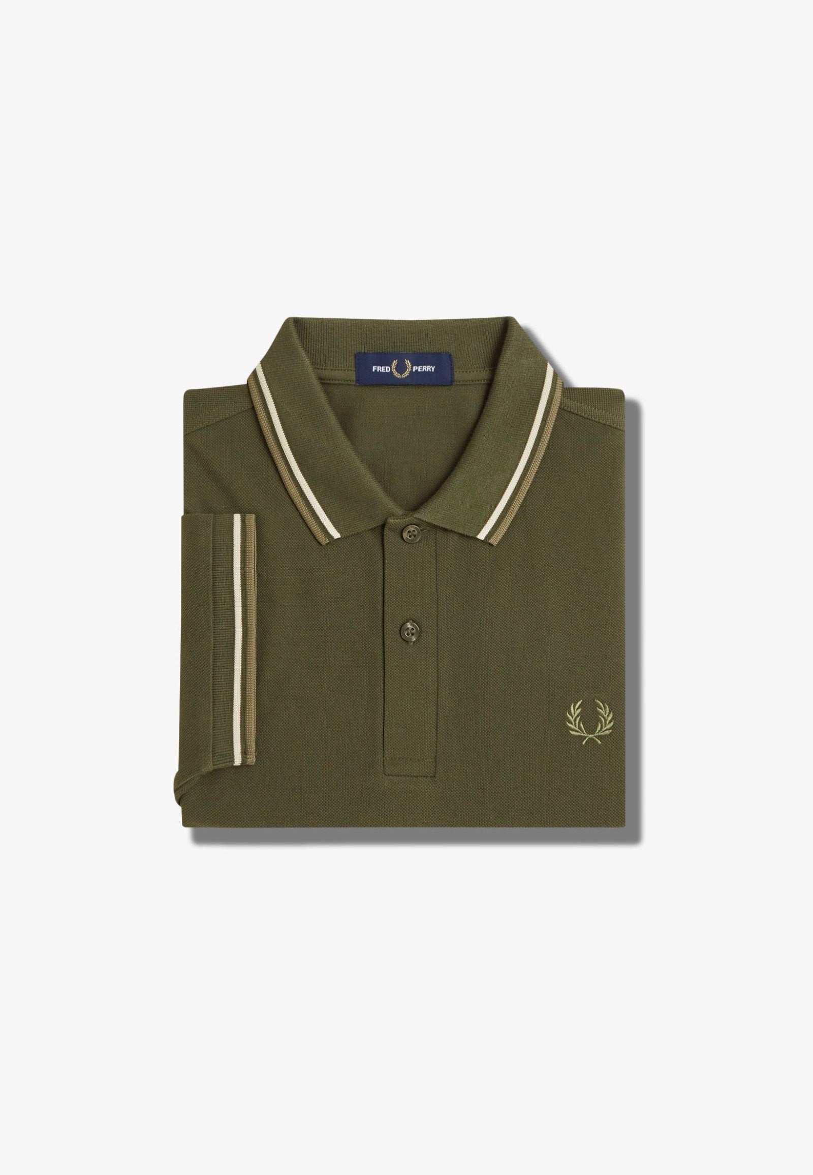 Fred Perry - The Twin Tipped Hntgrn/Loyst/Lwg - Polo | Men-Image