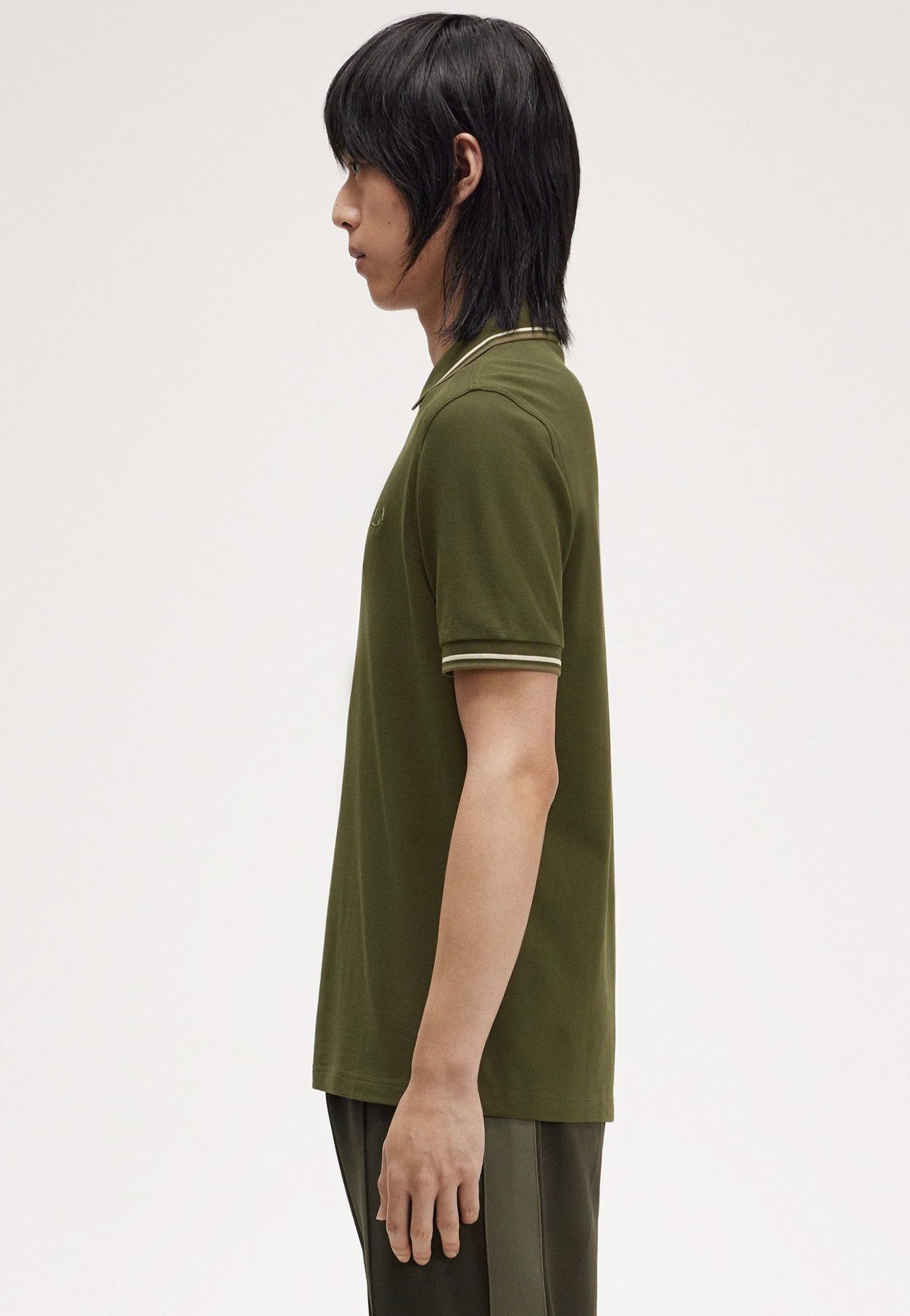 Fred Perry - The Twin Tipped Hntgrn/Loyst/Lwg - Polo | Men-Image