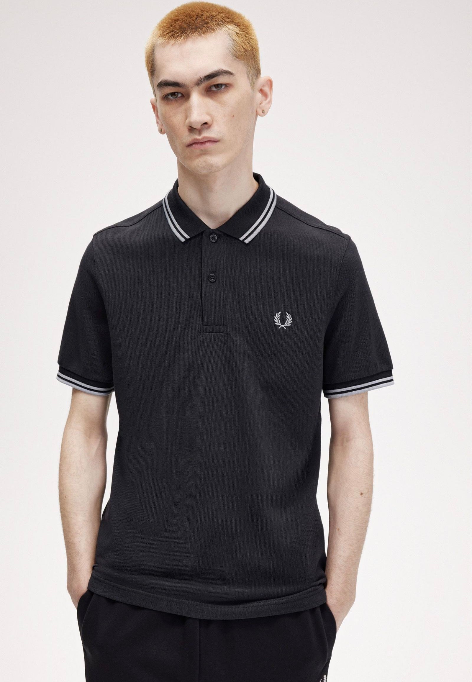 Fred Perry - The Twin Tipped Anchgrey/Limesto - Polo | Men-Image