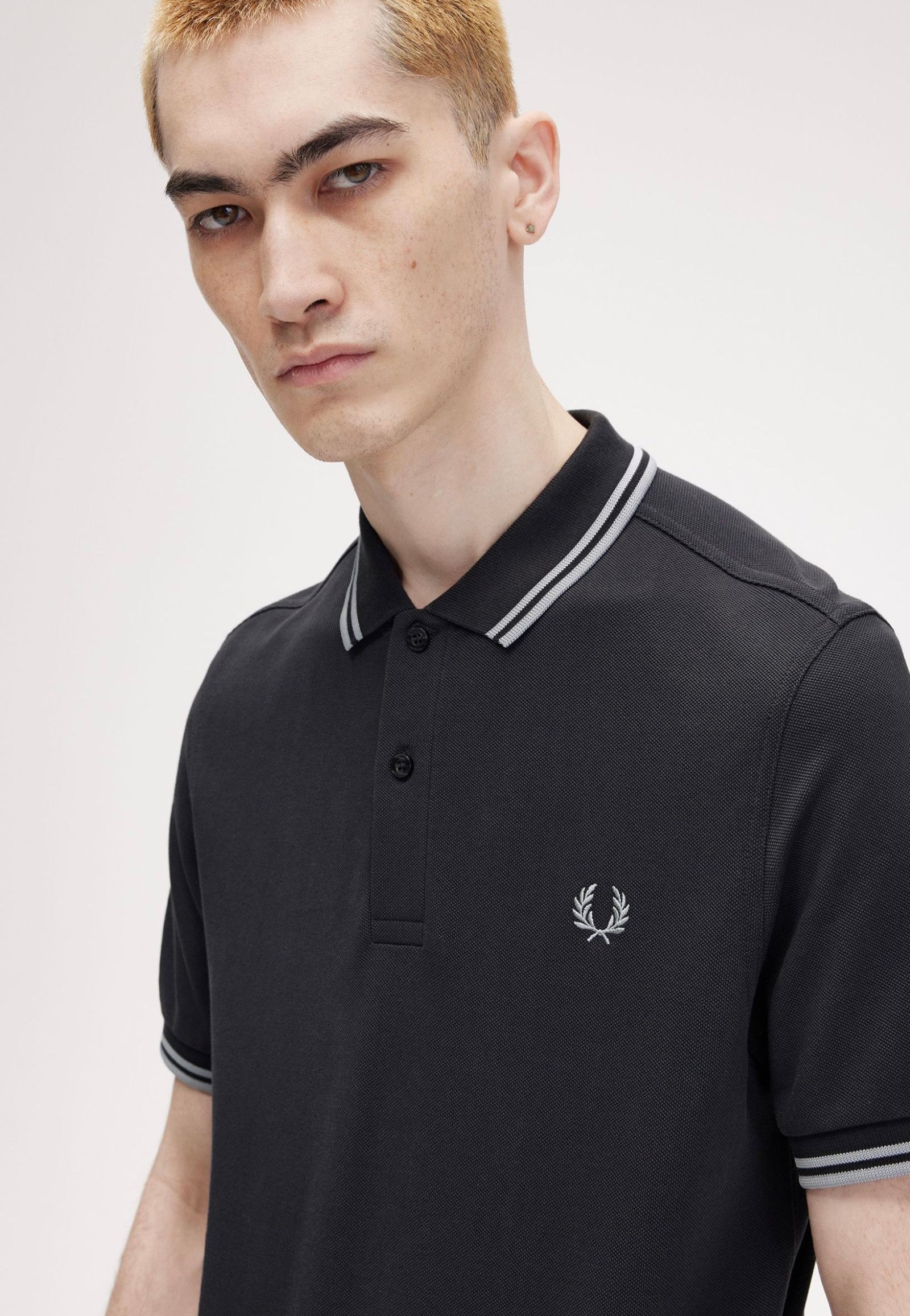 Fred Perry - The Twin Tipped Anchgrey/Limesto - Polo | Men-Image