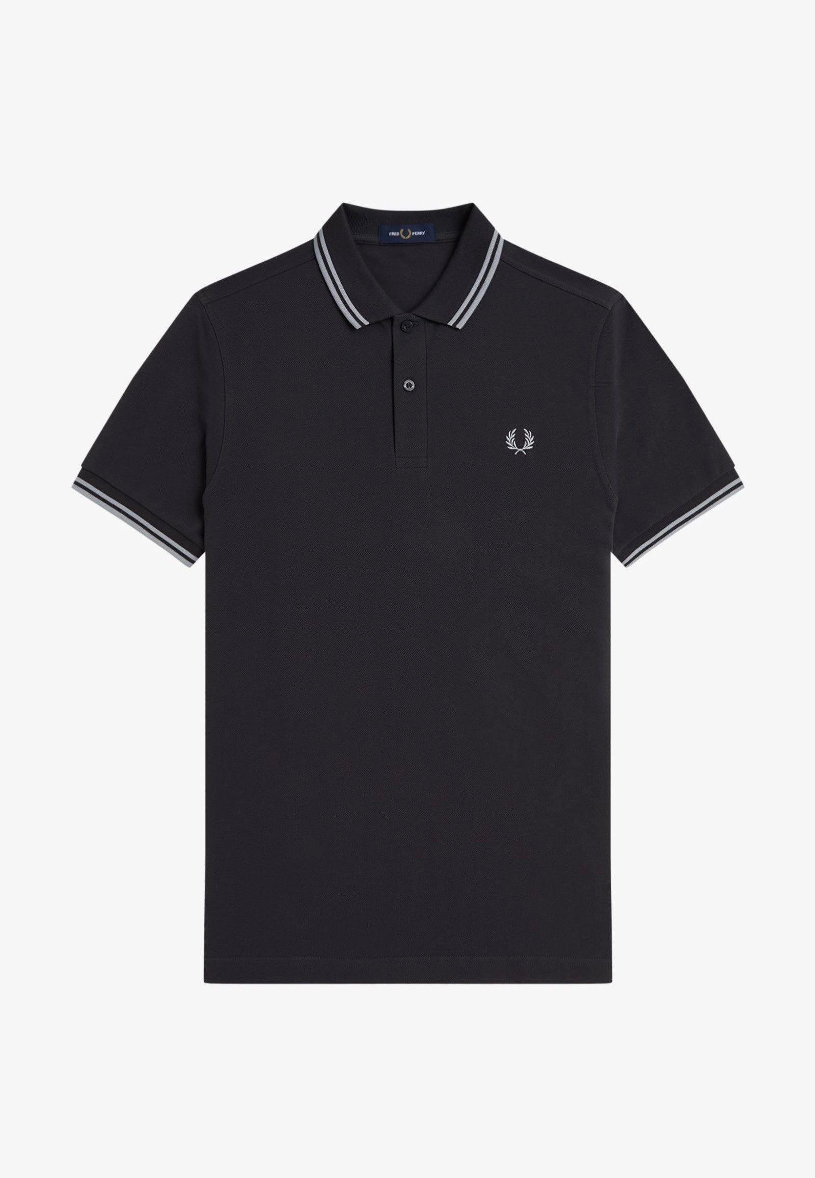 Fred Perry - The Twin Tipped Anchgrey/Limesto - Polo | Men-Image