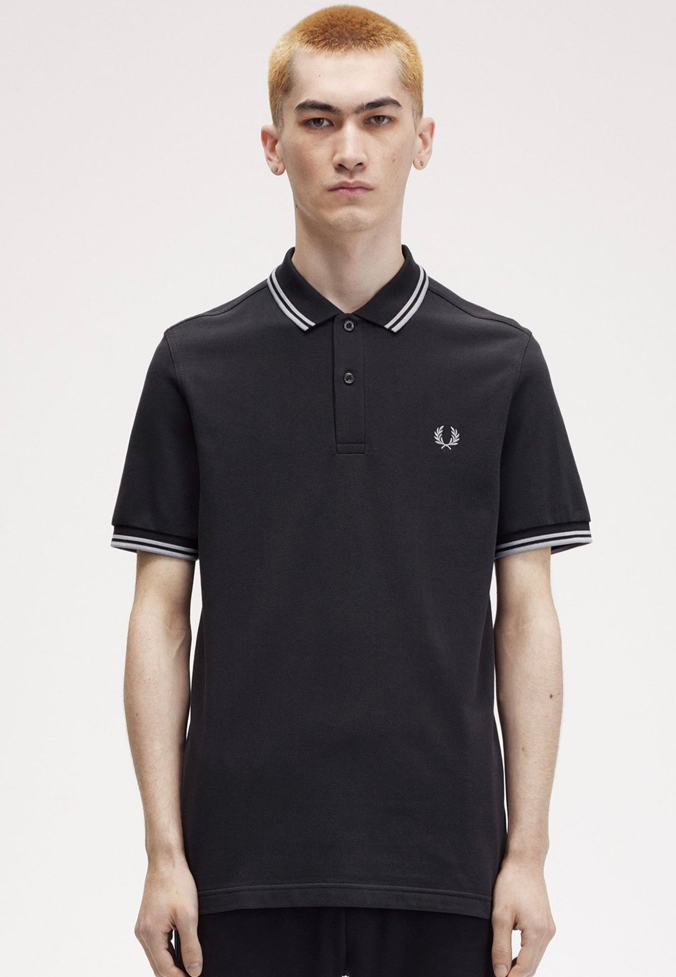 Fred Perry - The Twin Tipped Anchgrey/Limesto - Polo | Men-Image