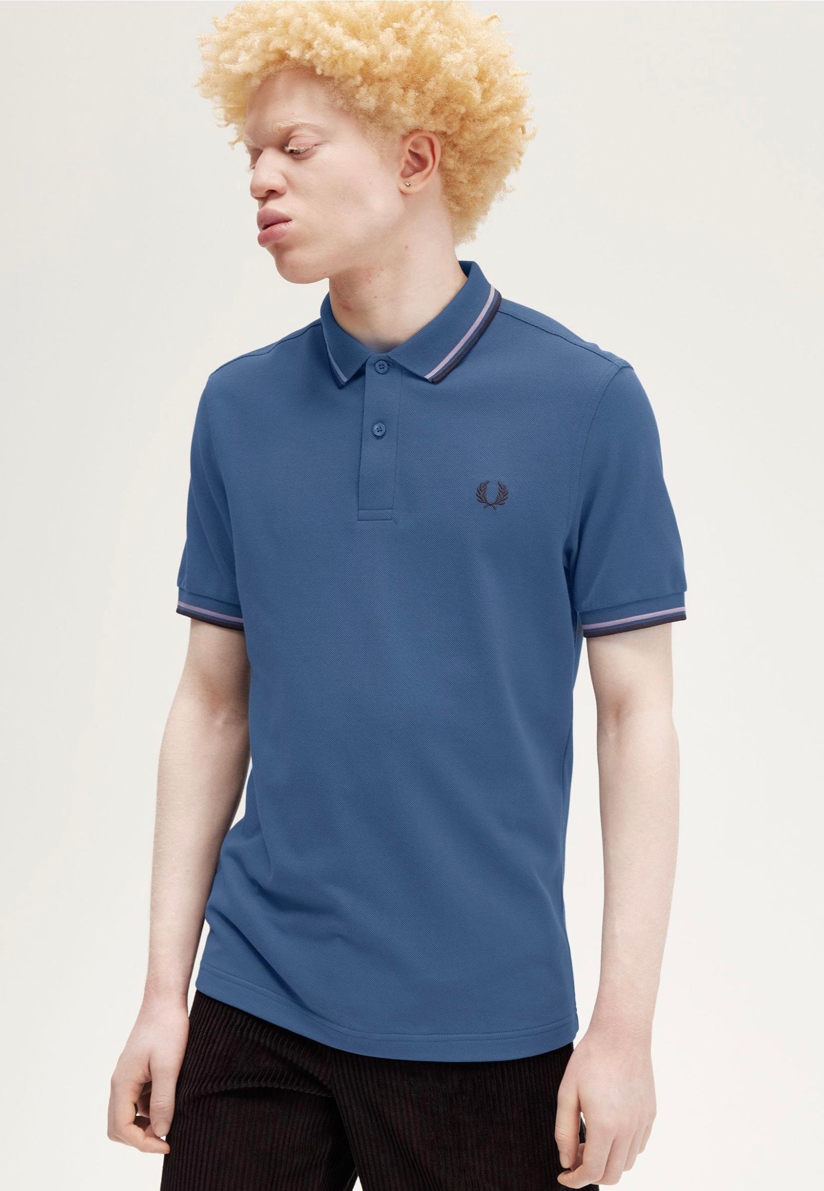 Fred Perry - The Twin Tipped Mdnbl/Ultvio/Nvy - Polo | Men-Image