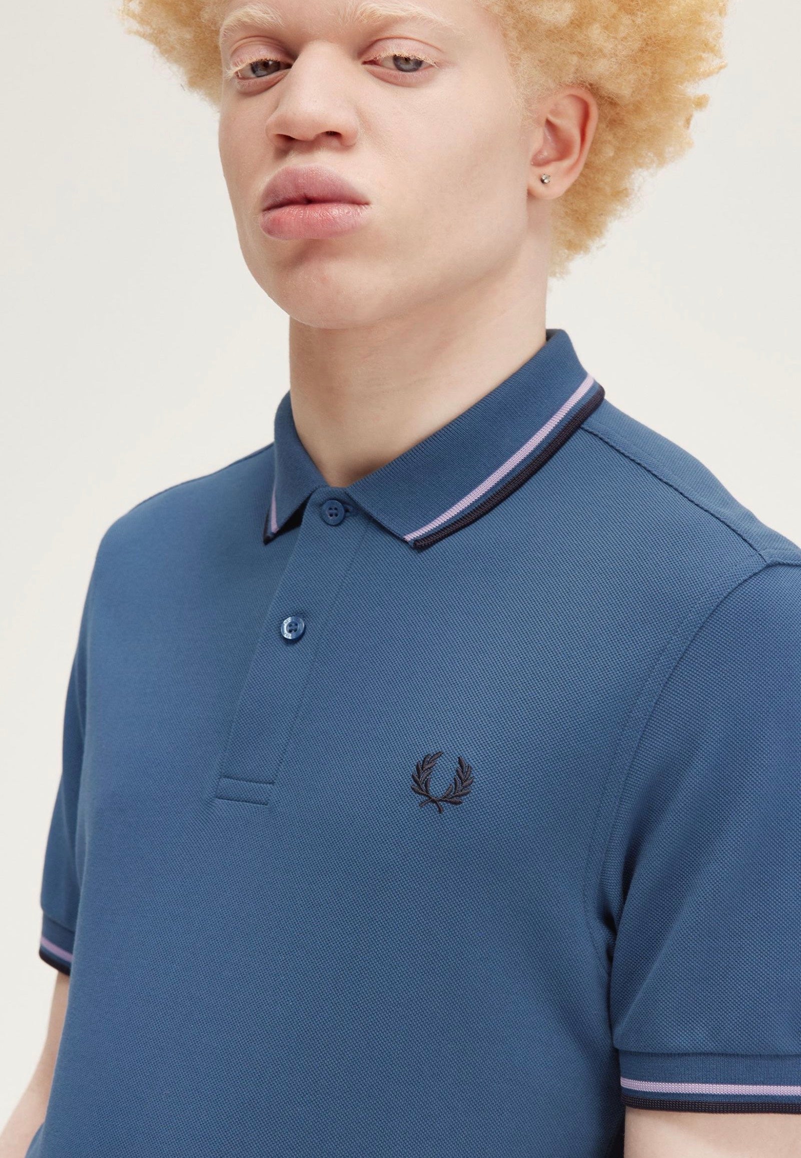 Fred Perry - The Twin Tipped Mdnbl/Ultvio/Nvy - Polo | Men-Image