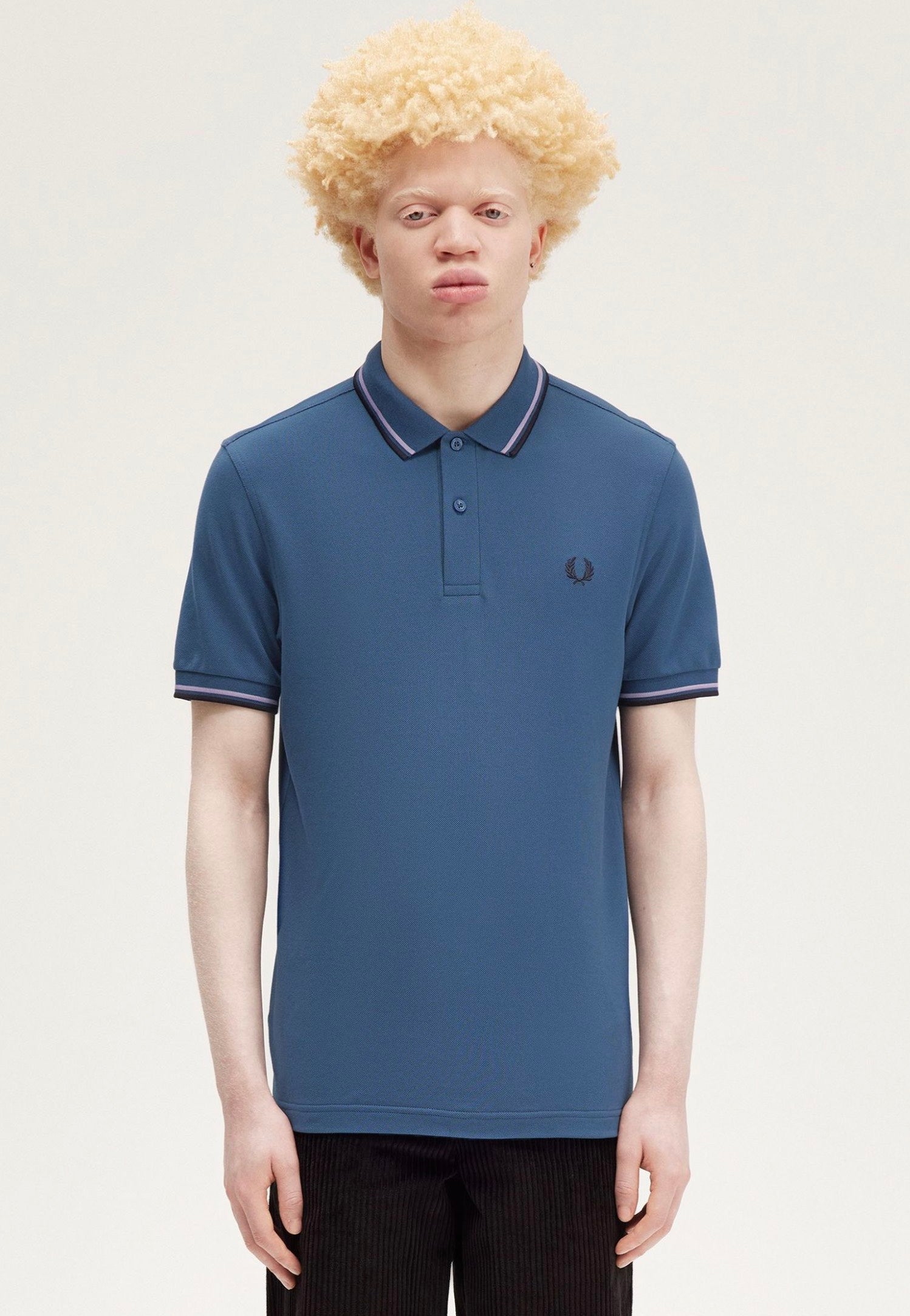 Fred Perry - The Twin Tipped Mdnbl/Ultvio/Nvy - Polo | Men-Image