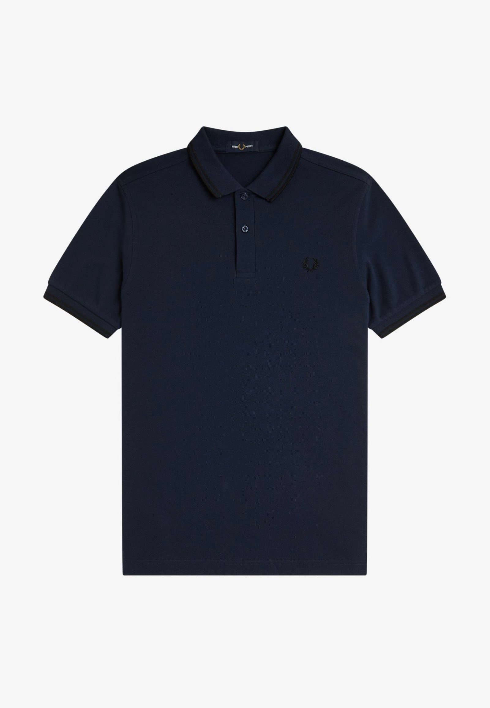 Fred Perry - The Twin Tipped Dkcarbon/Black - Polo | Men-Image